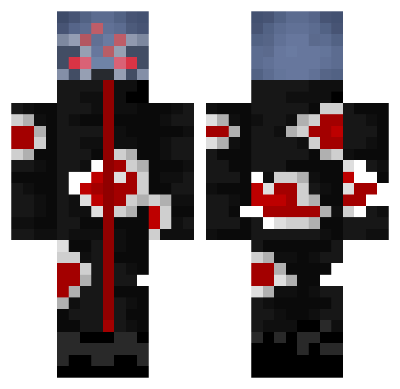 TeyTey405 Minecraft skin, front and back view