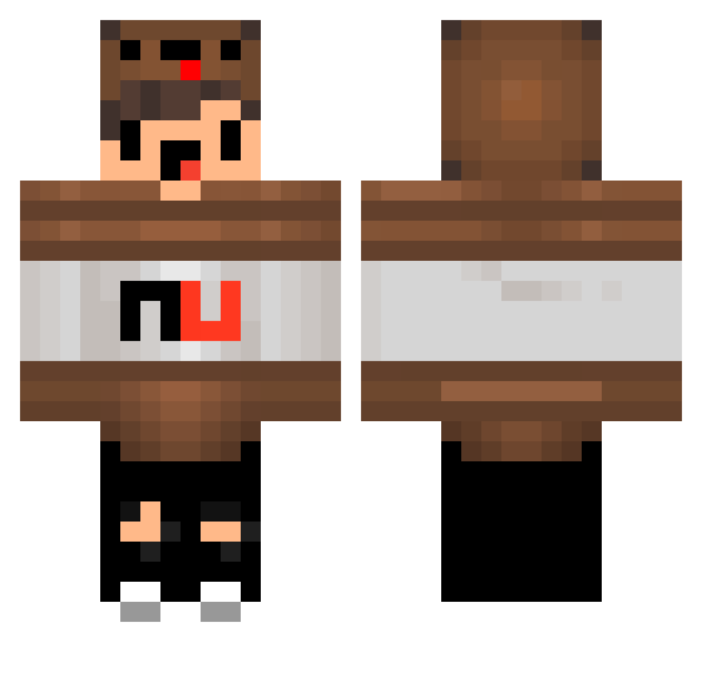 EinsReichsLeon Minecraft skin, front and back view