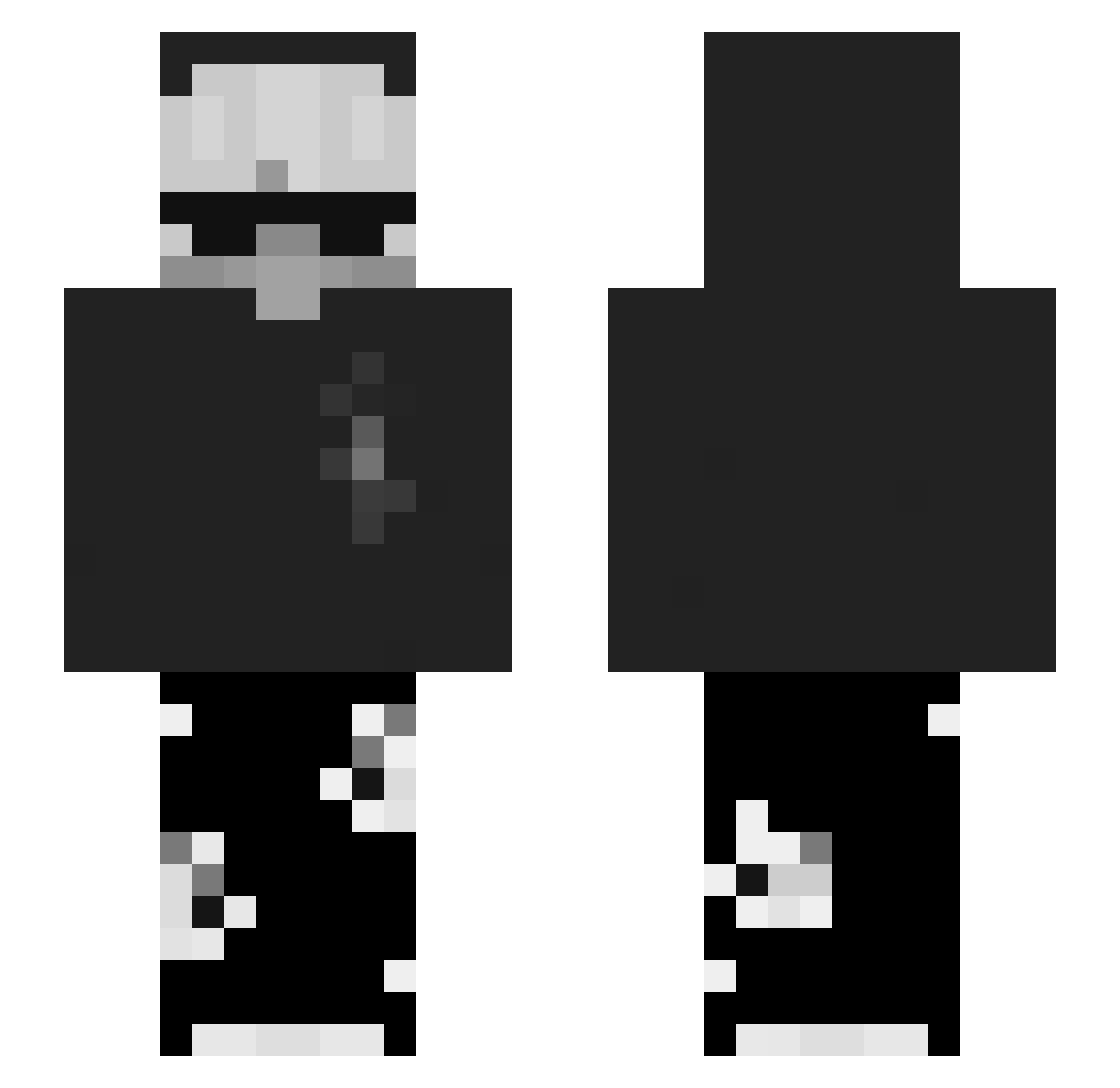 Sky34217895 Minecraft skin, front and back view