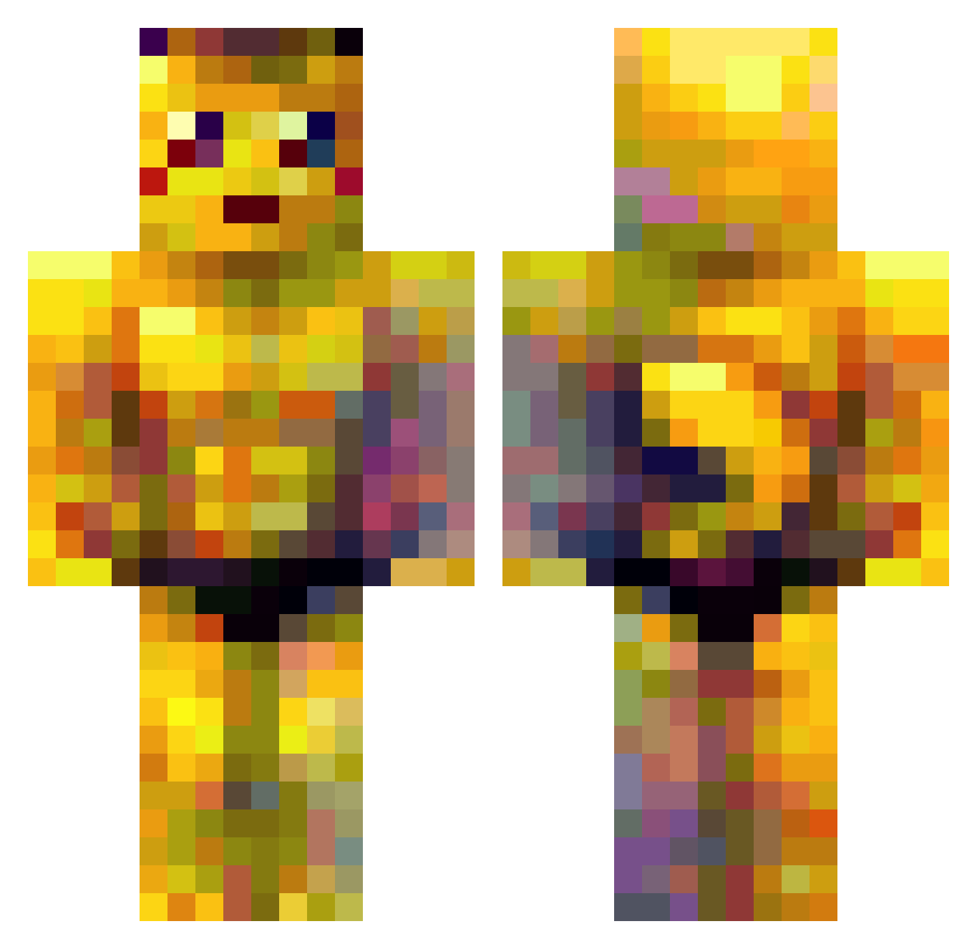 seanyboyyy Minecraft skin, front and back view