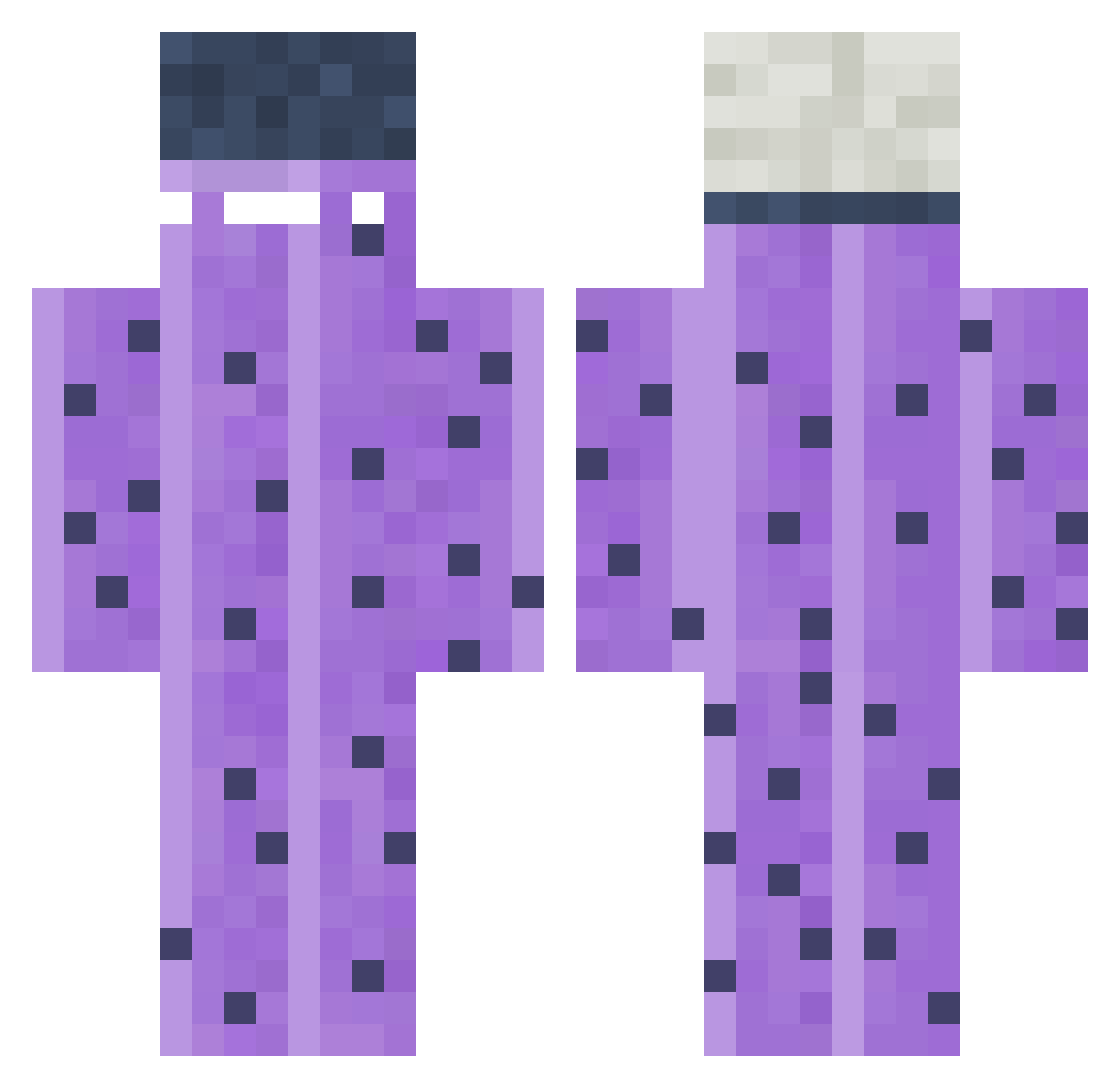 PierreDeSang Minecraft skin, front and back view