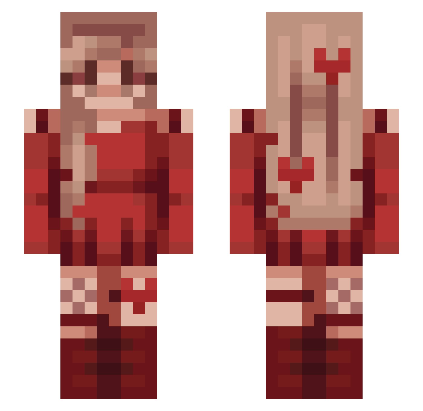 Jalgi Minecraft skin, front and back view