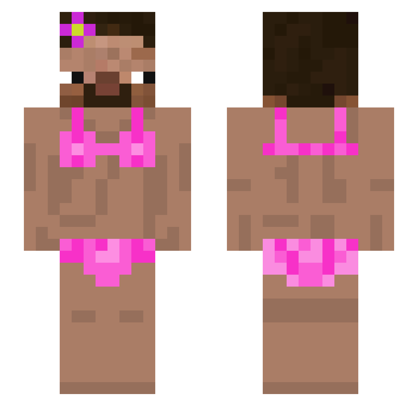 thegoatdongjun Minecraft skin, front and back view