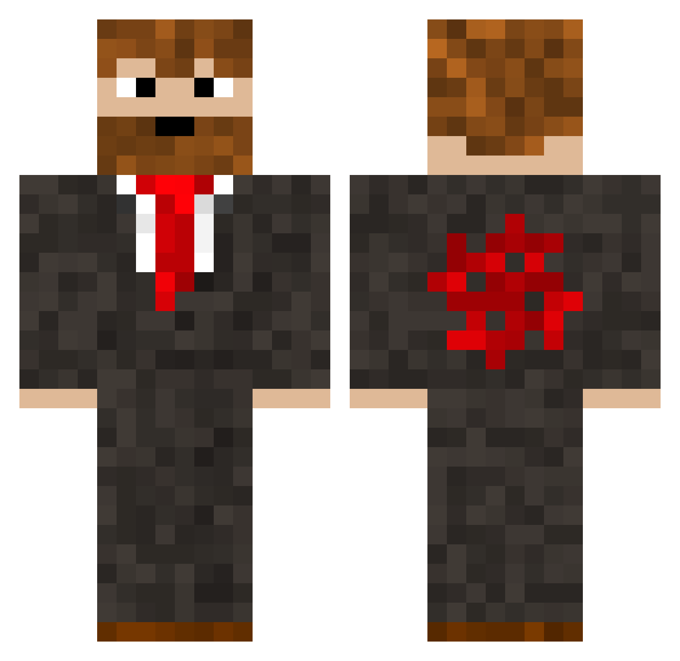 Is_Halt_So Minecraft skin, front and back view