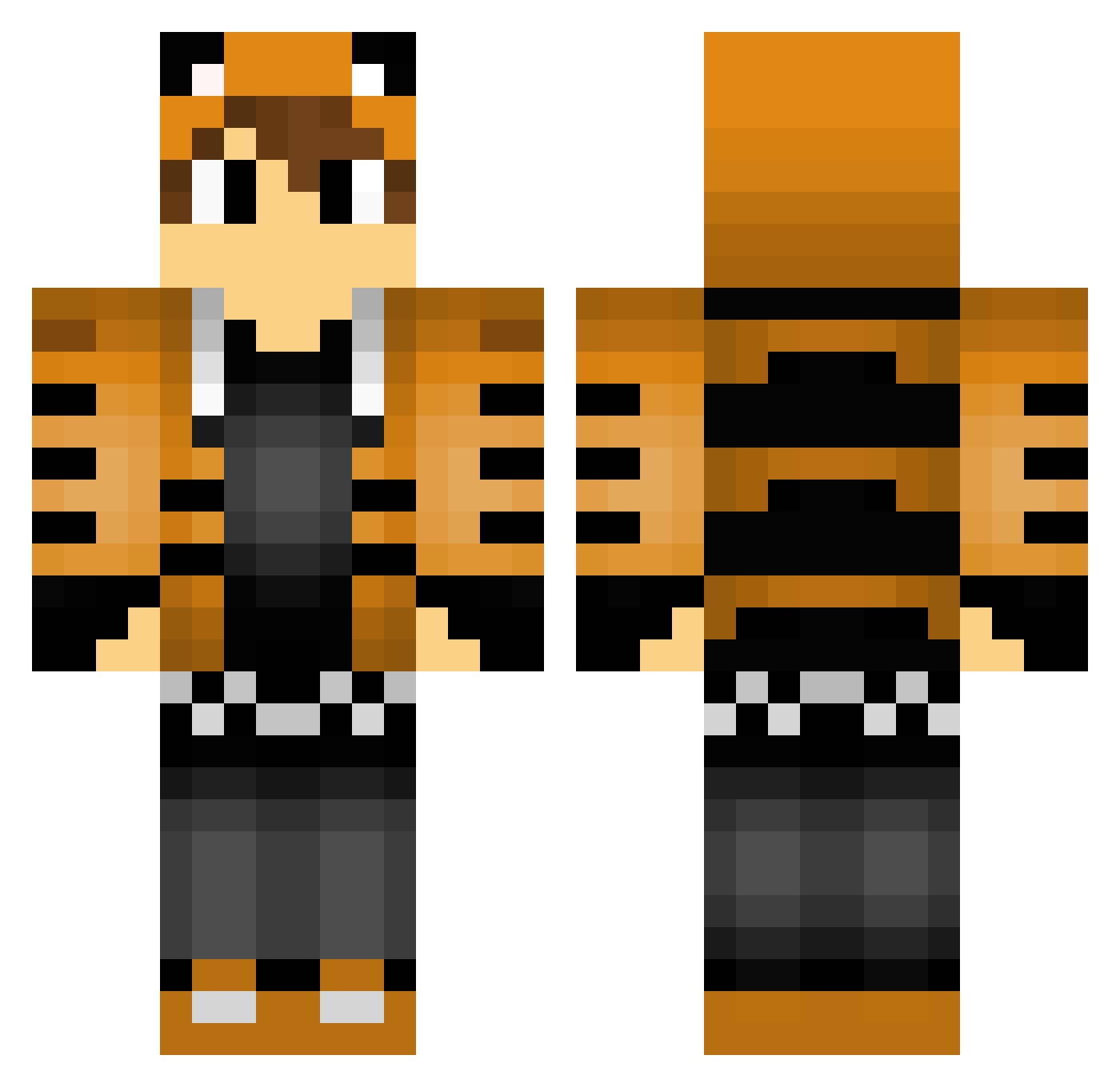 Ryanhuang990518 Minecraft skin, front and back view