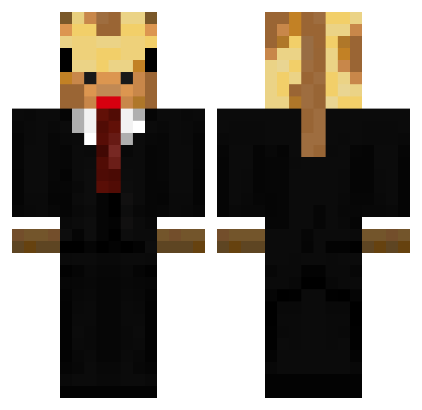 minecraft450hz Minecraft skin, front and back view