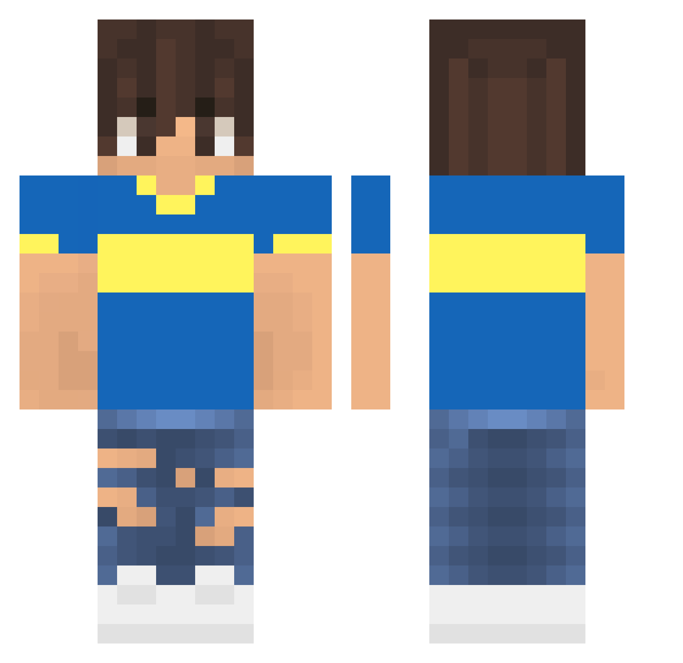 manucho1218 Minecraft skin, front and back view