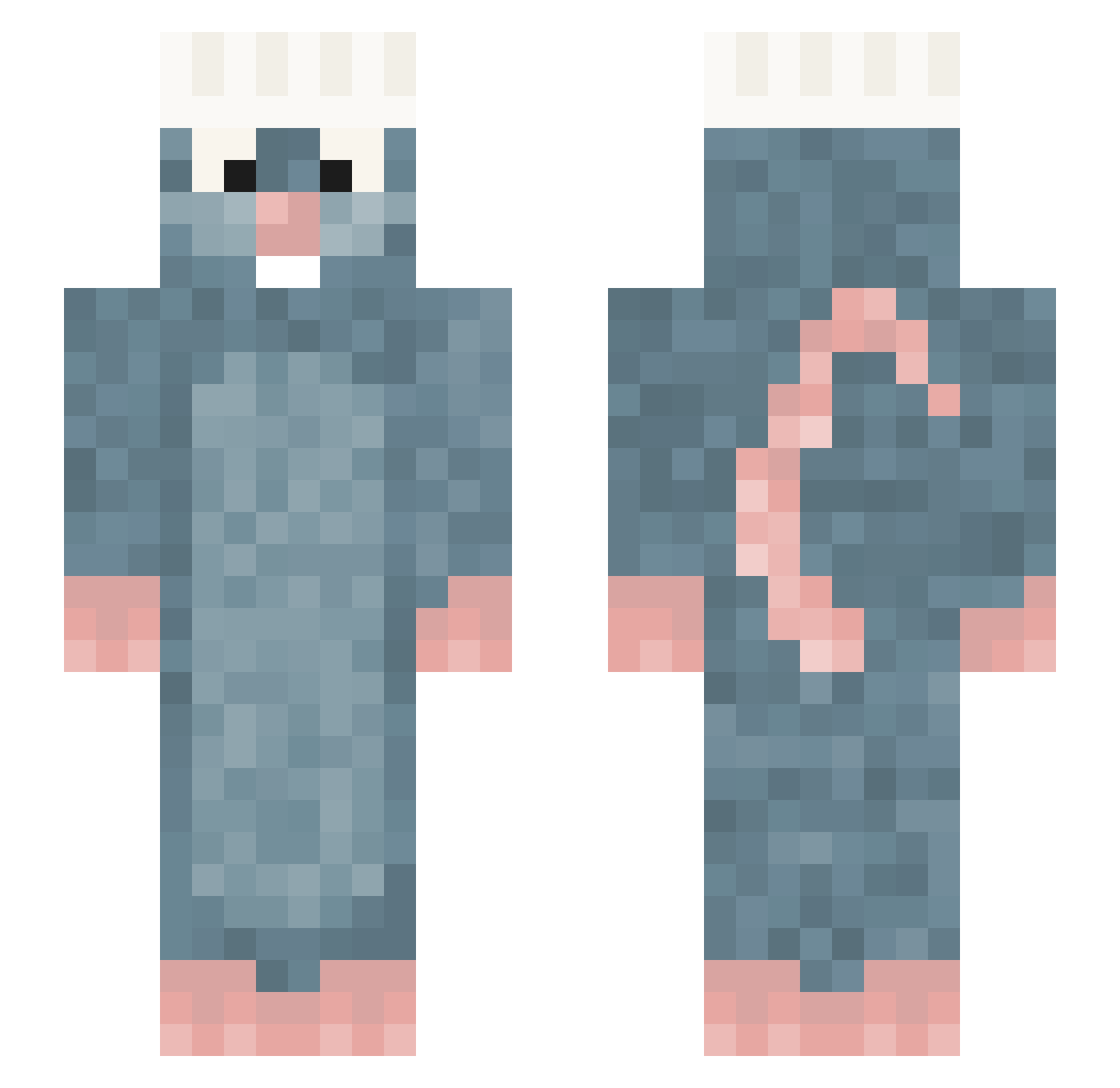 DiegoASV Minecraft skin, front and back view