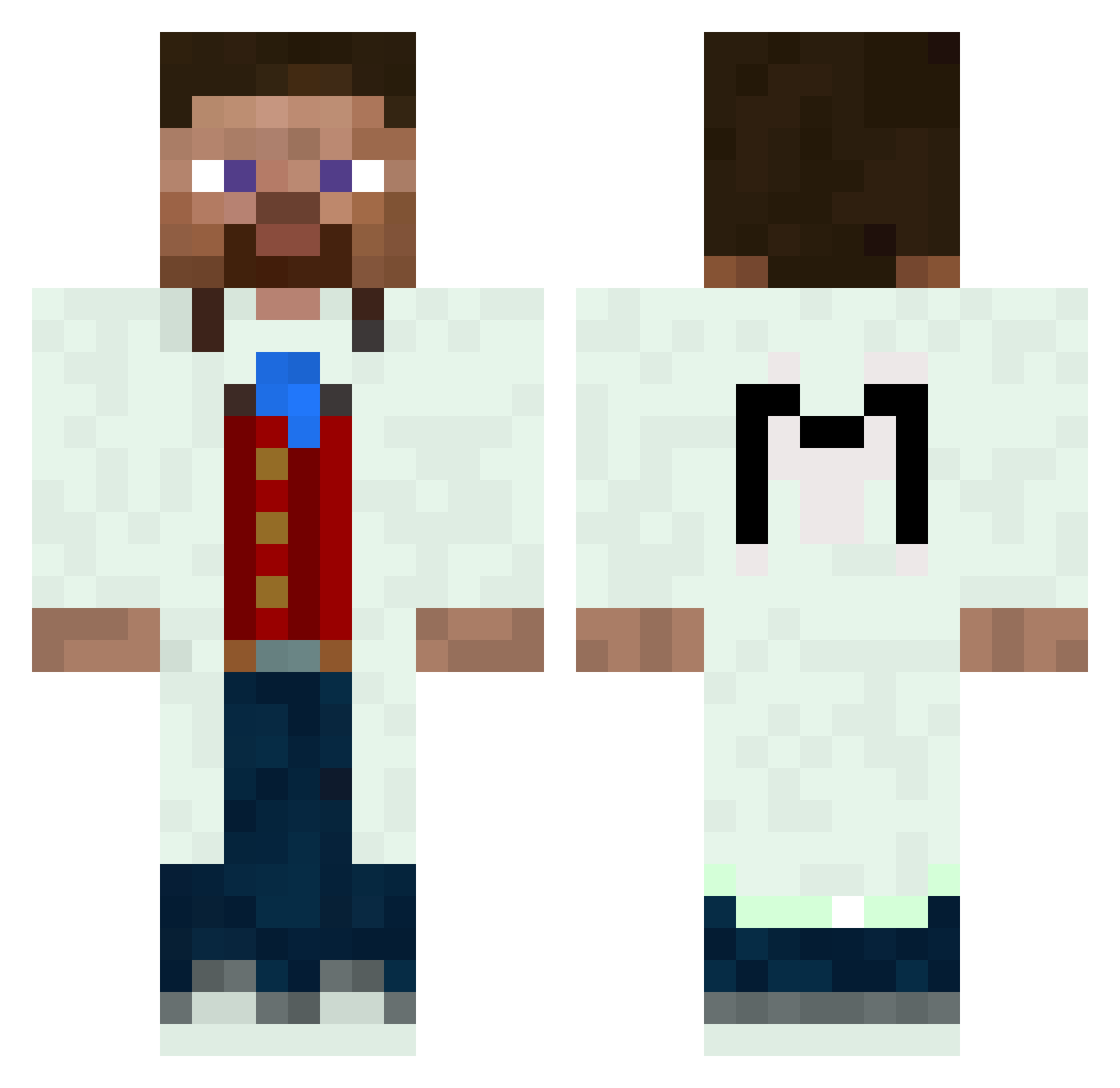 mohammad_afk Minecraft skin, front and back view