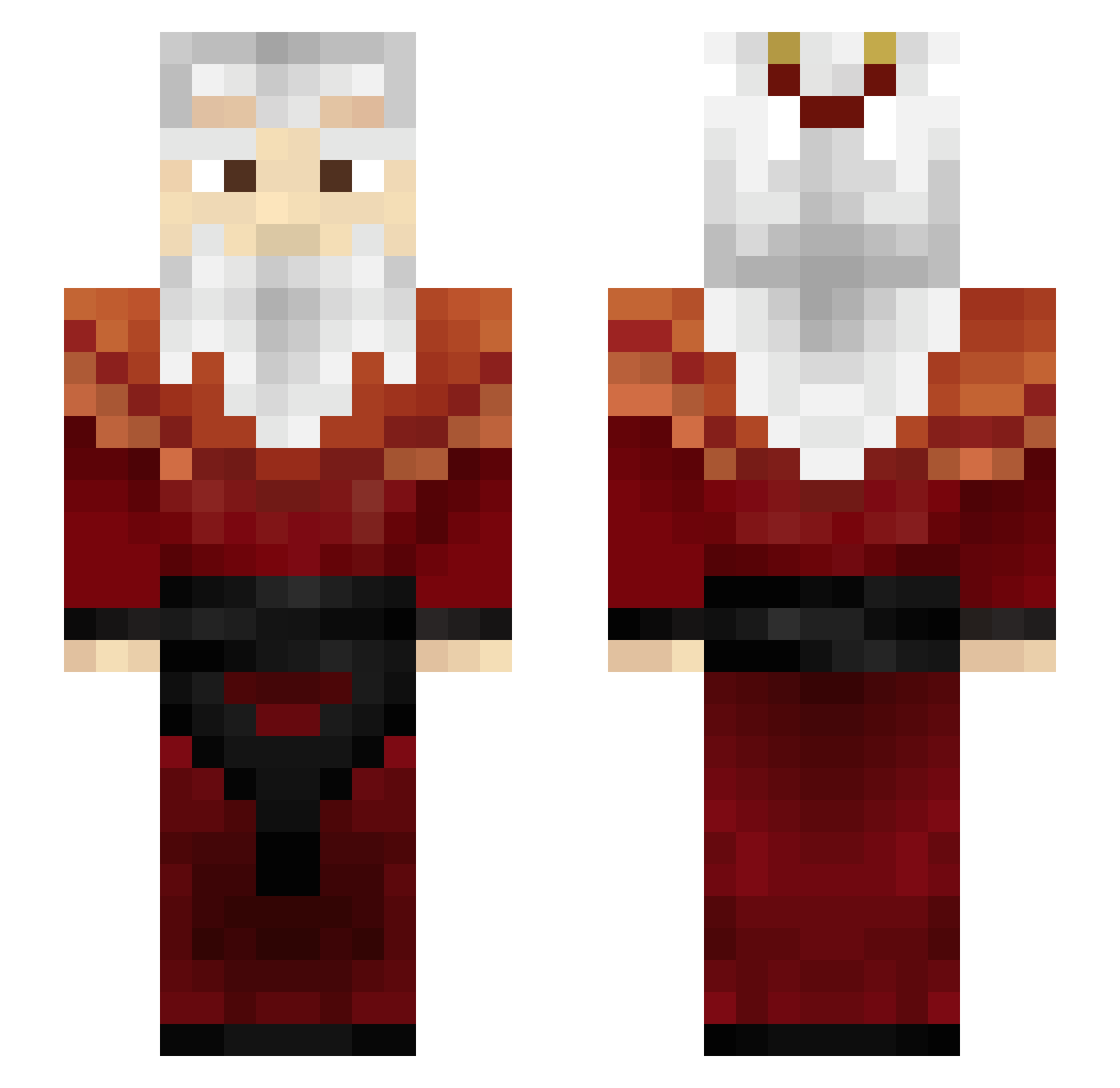 atasmrk Minecraft skin, front and back view
