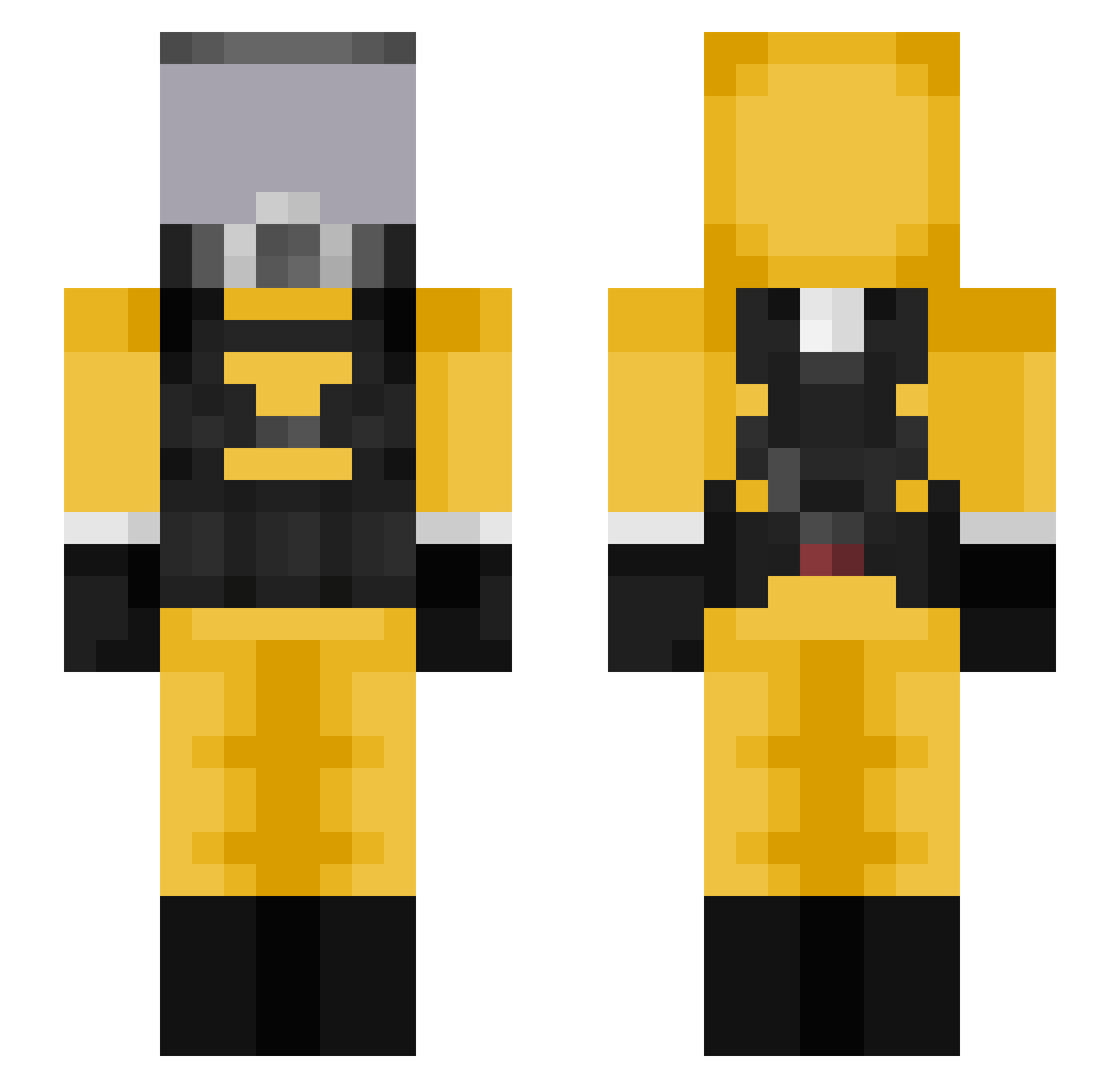 Eimiin Minecraft skin, front and back view