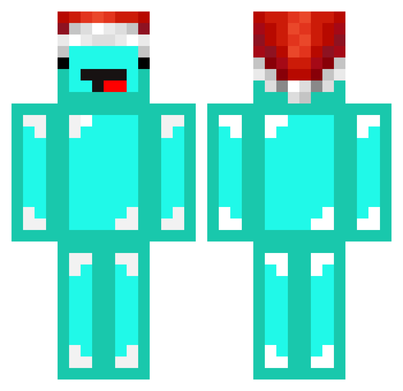 Sontyyy Minecraft skin, front and back view