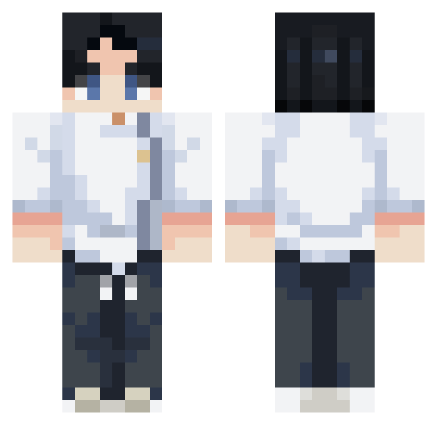 maaq2 Minecraft skin, front and back view