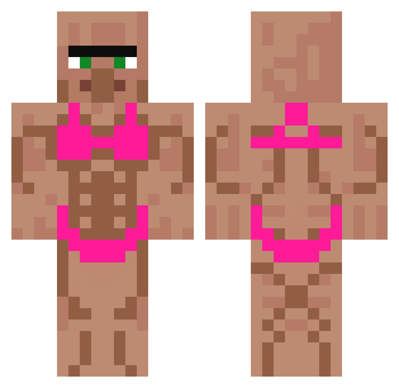 LaserGurke04 Minecraft skin, front and back view