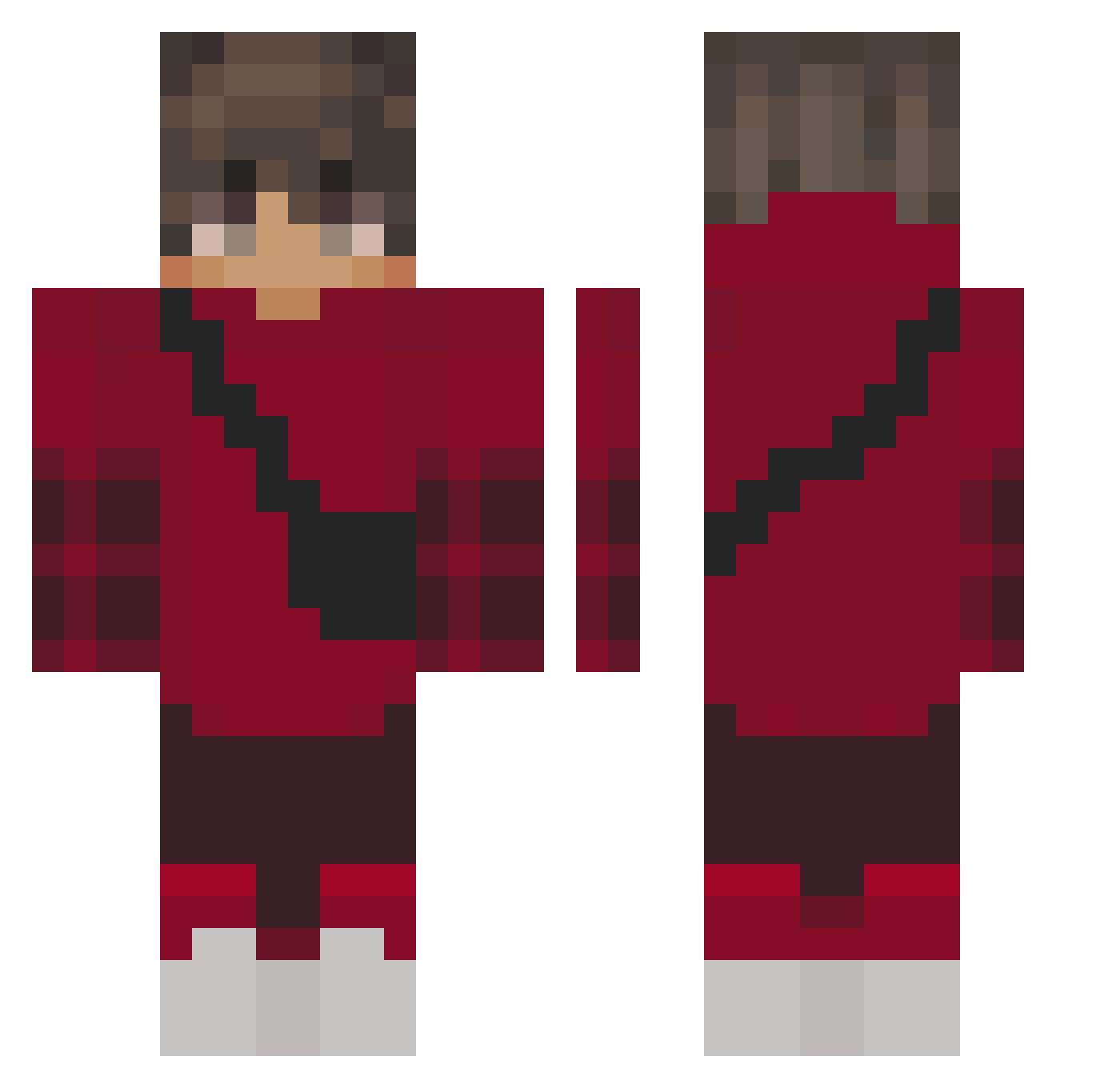 Daniel_GS Minecraft skin, front and back view