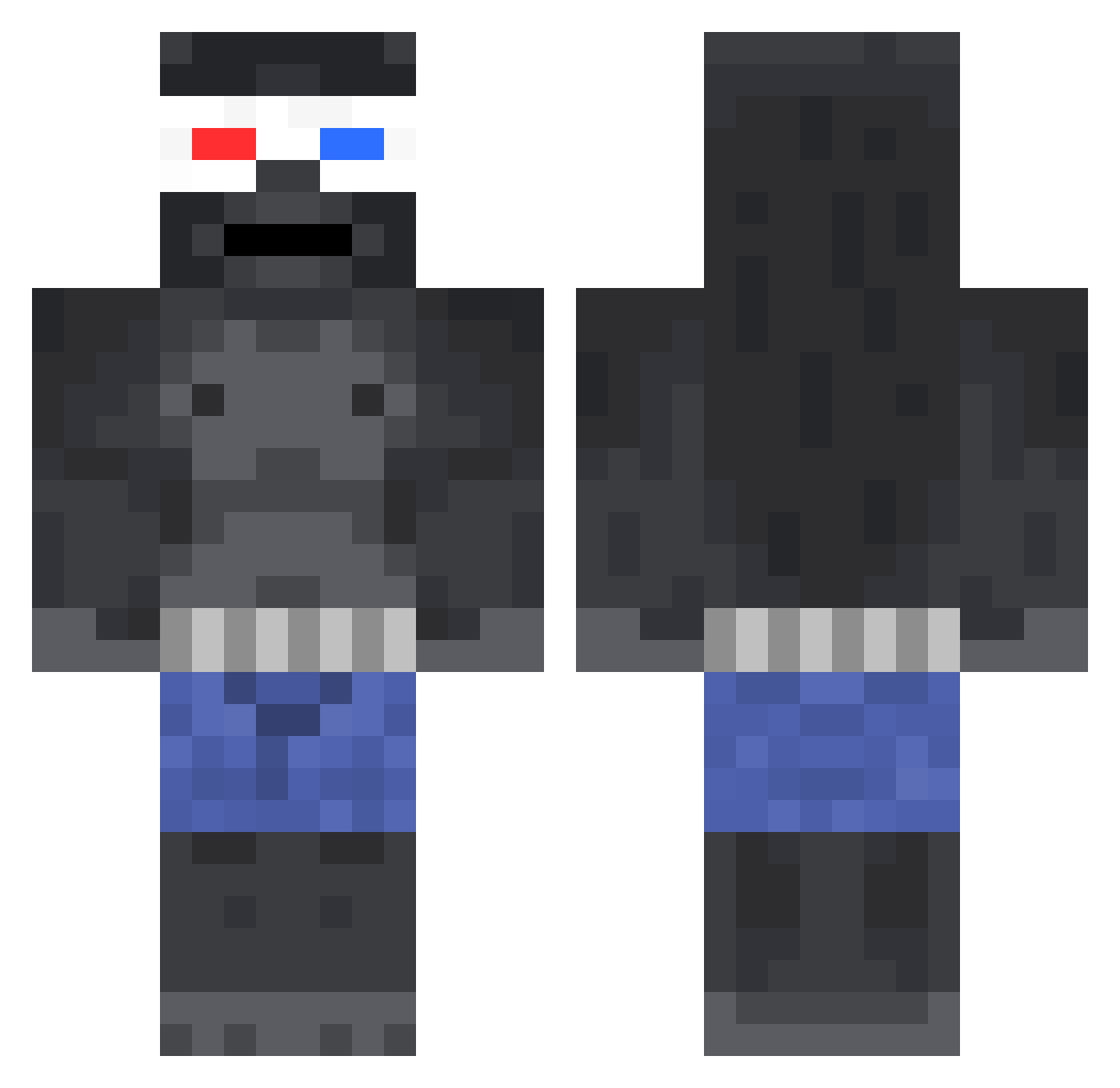 ZagadaREZ Minecraft skin, front and back view