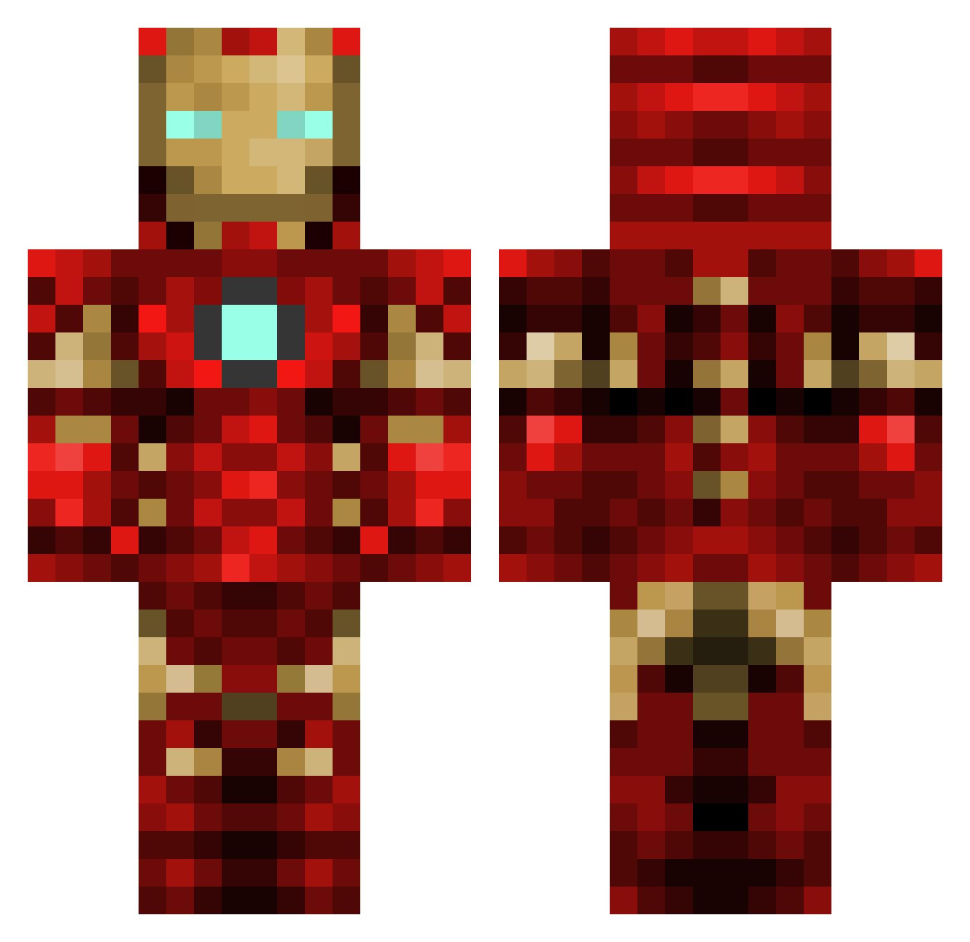 SirMichaell Minecraft skin, front and back view
