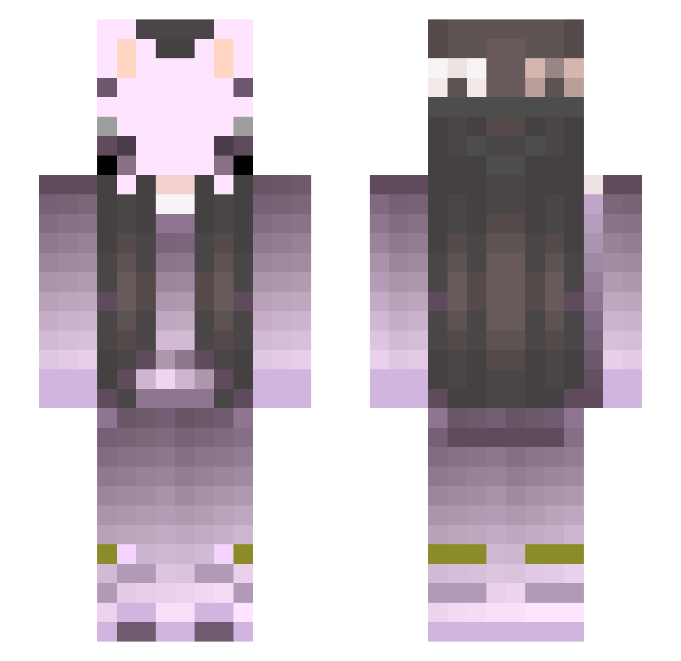 jukenbox Minecraft skin, front and back view