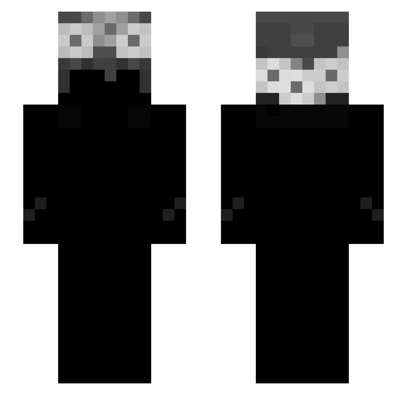 V_iiiii Minecraft skin, front and back view