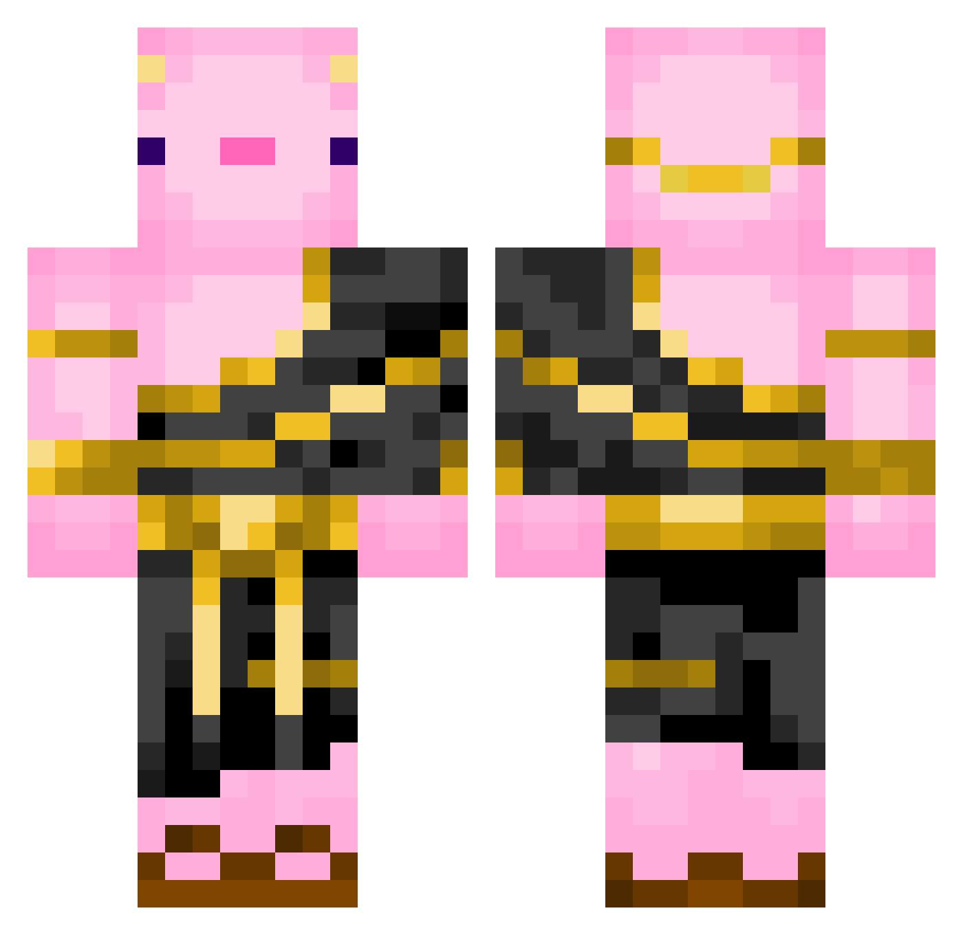 txunjie Minecraft skin, front and back view