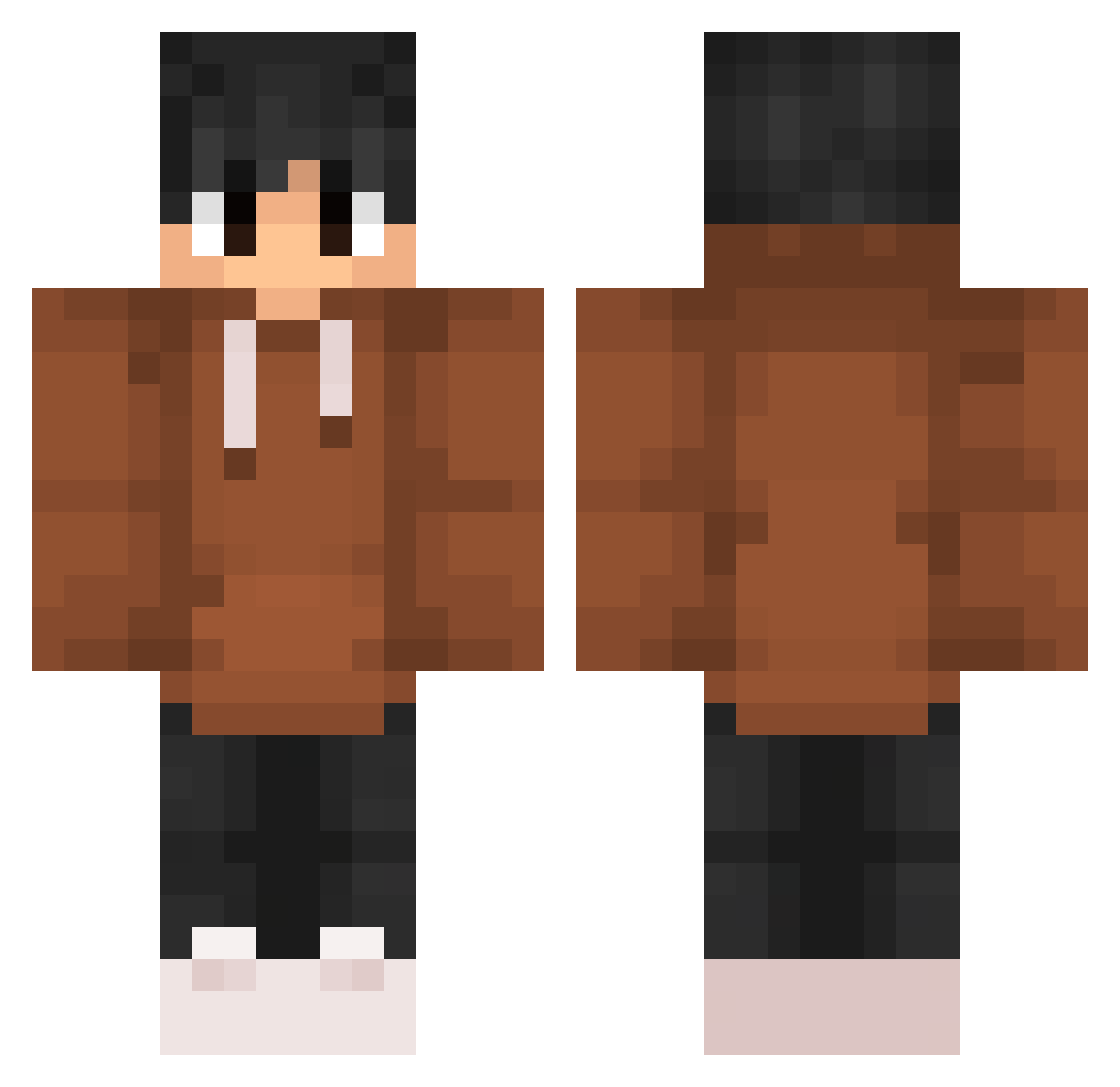 Qii4422 Minecraft skin, front and back view
