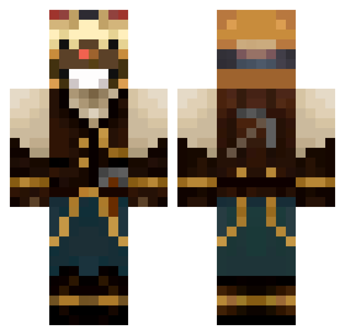 Flygames_ Minecraft skin, front and back view