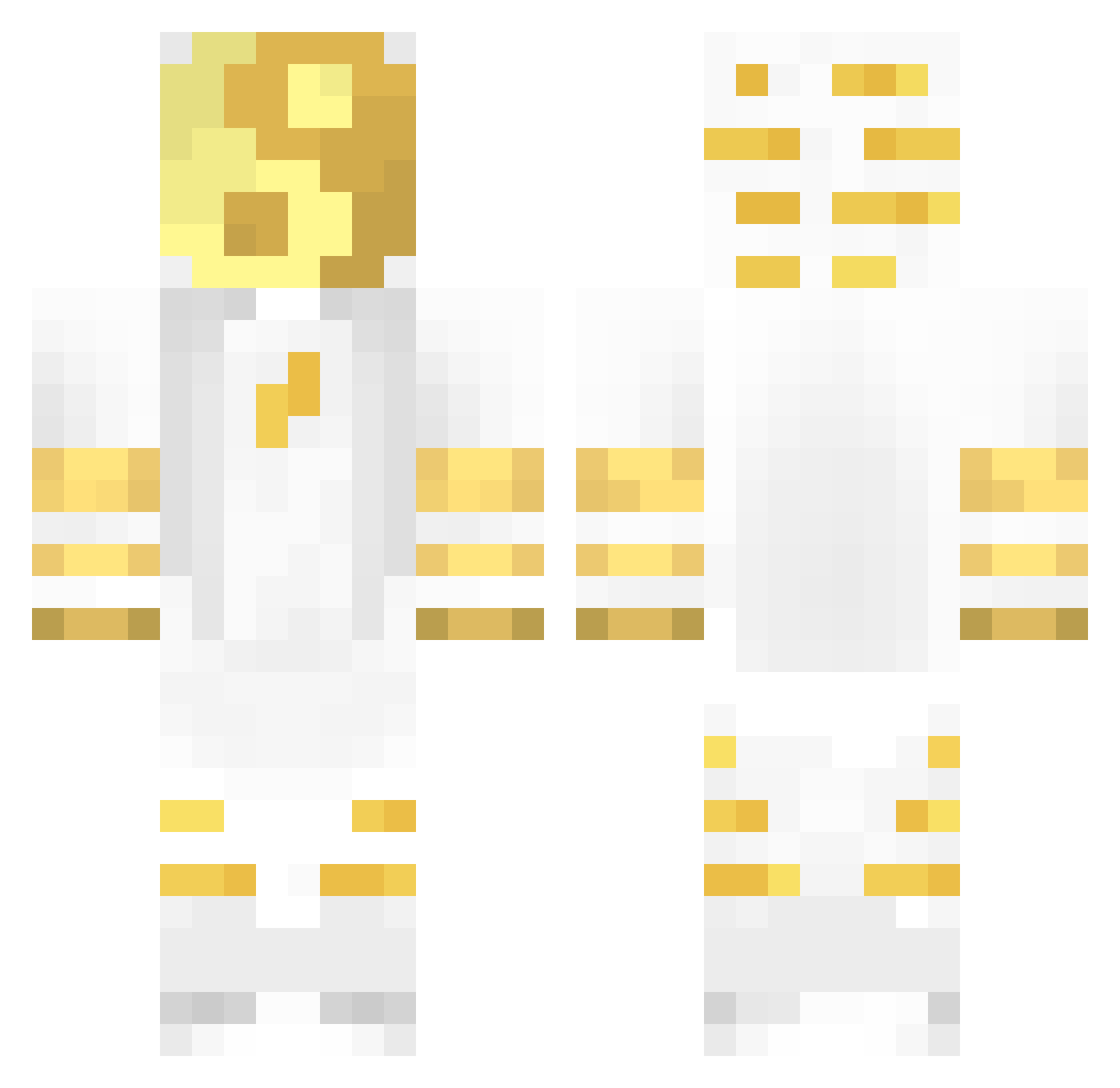 ZiegenKriegerYT Minecraft skin, front and back view