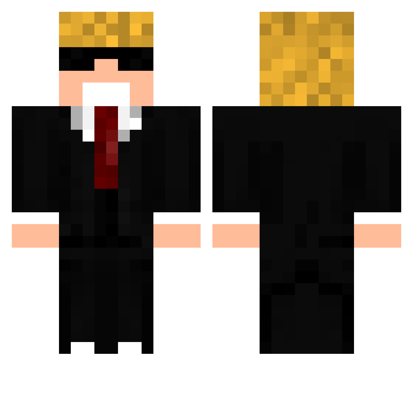 SOLDADOOOW Minecraft skin, front and back view