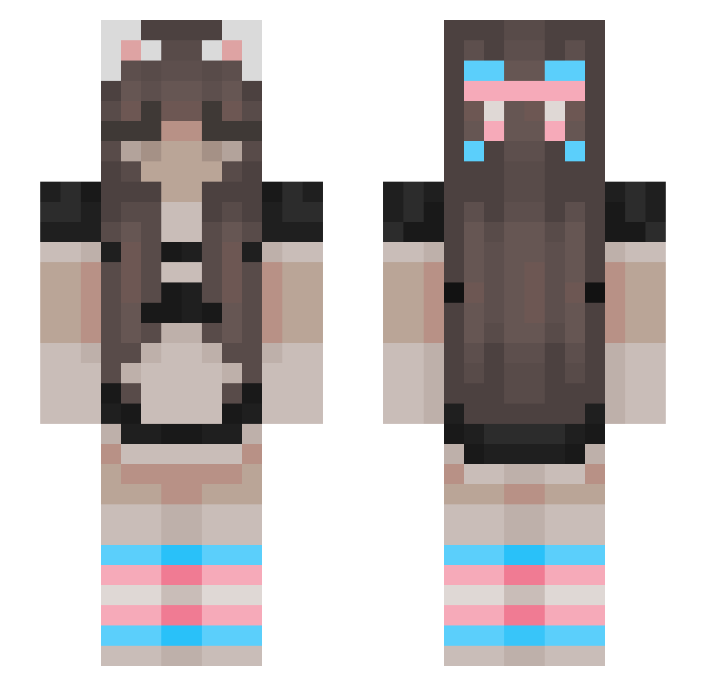 bruhbruhhahaha Minecraft skin, front and back view