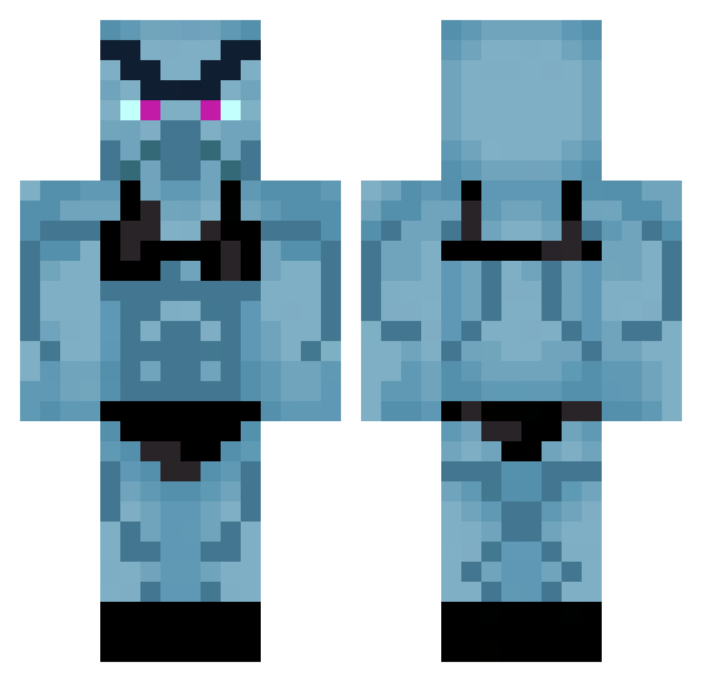 Astaon_ttv Minecraft skin, front and back view