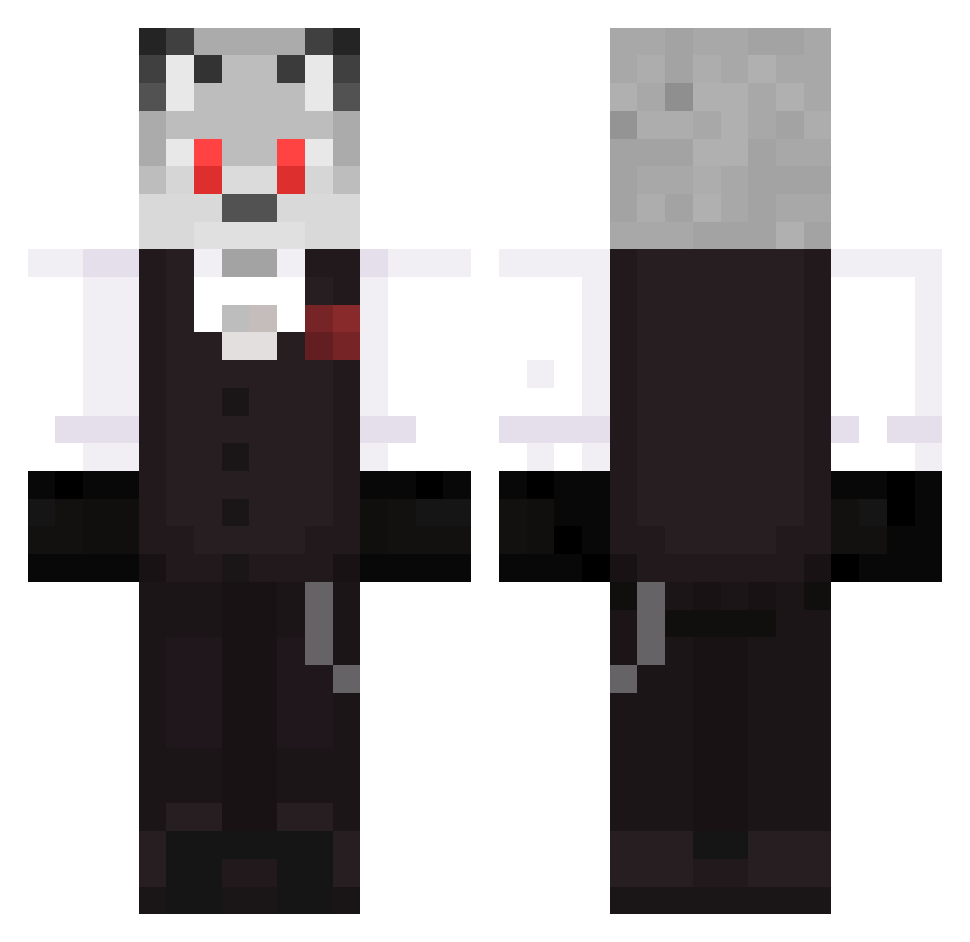 HARU_4086 Minecraft skin, front and back view