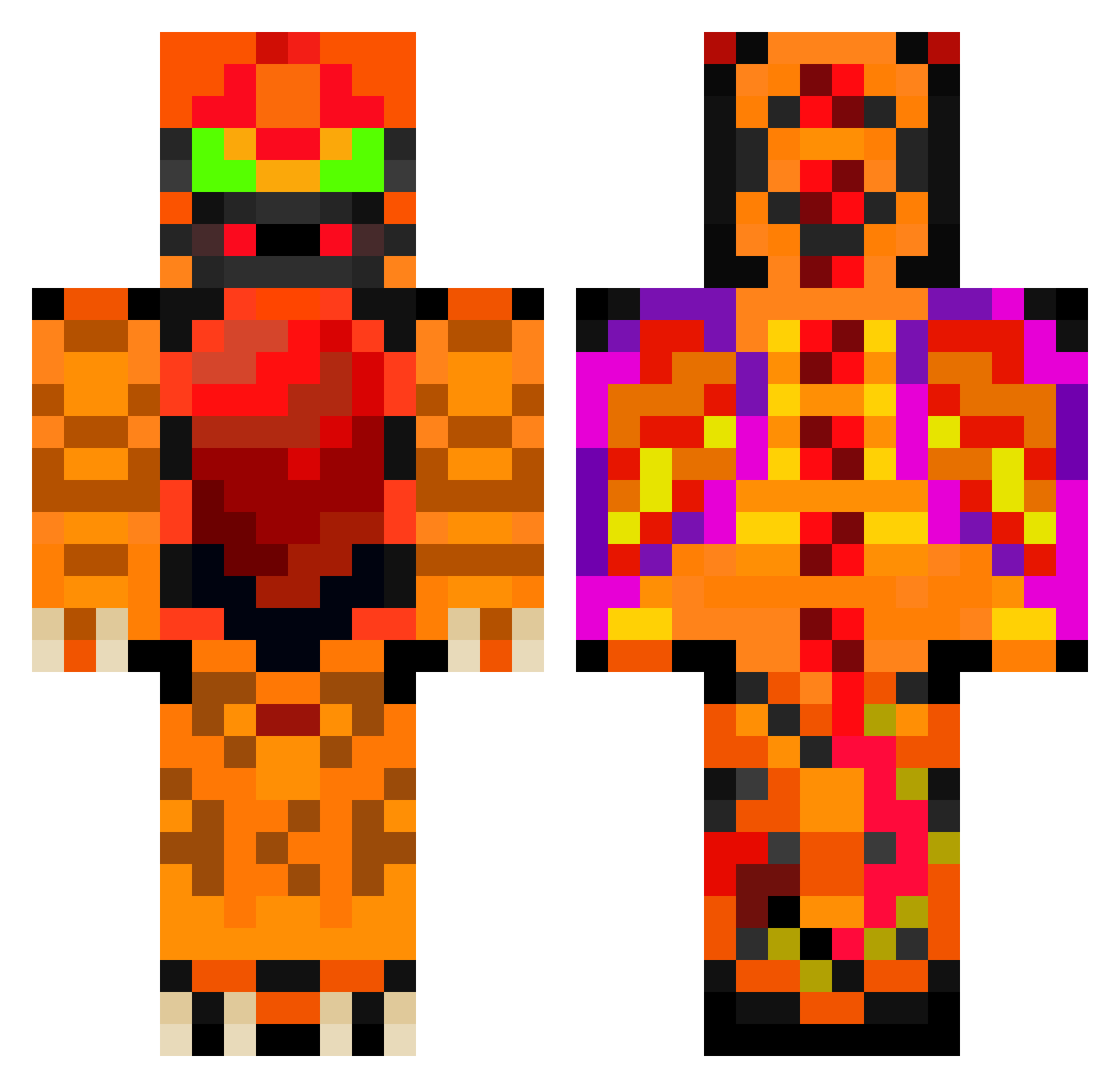 ImperialSeaten Minecraft skin, front and back view
