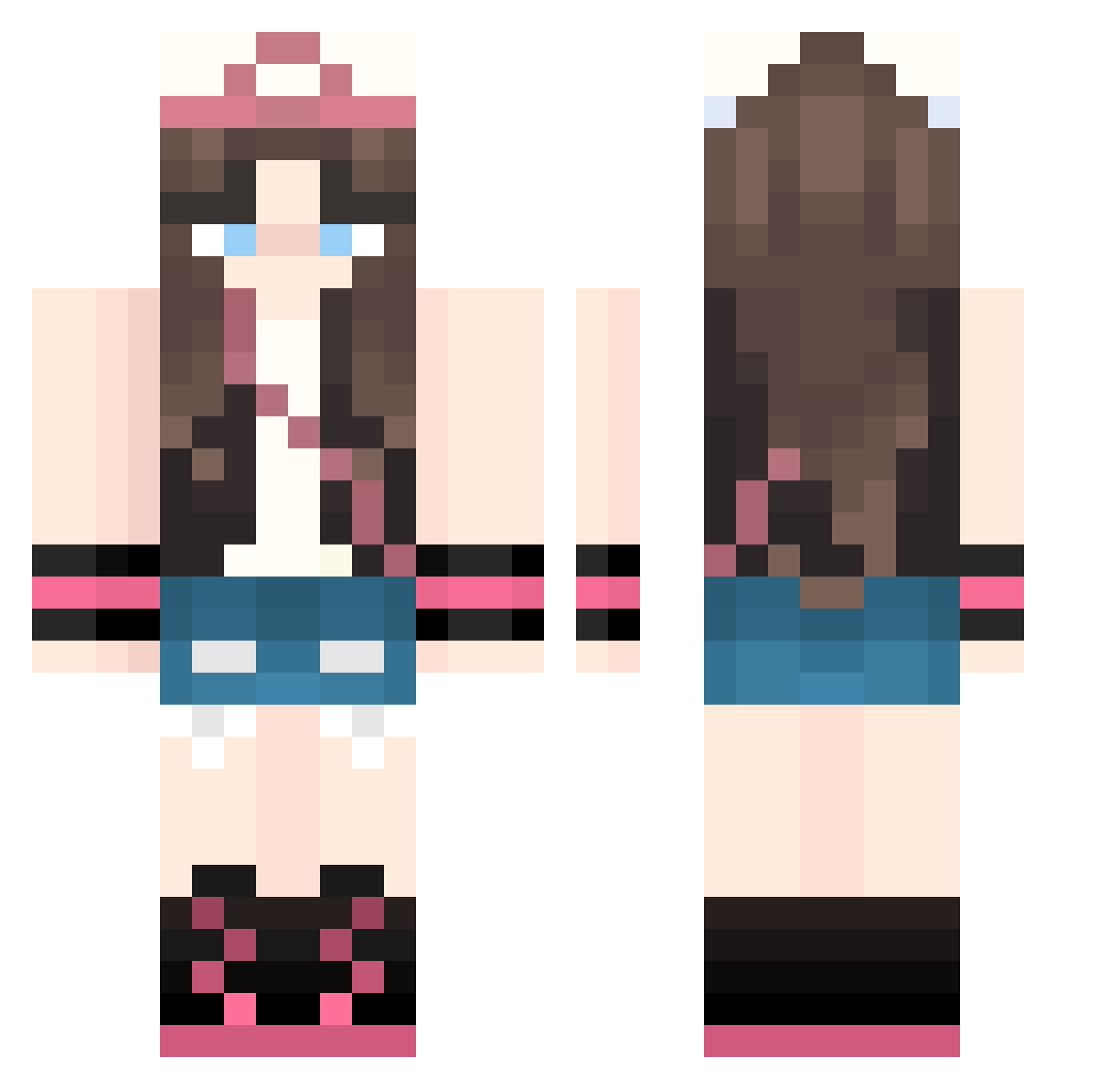 ryy_chuu Minecraft skin, front and back view