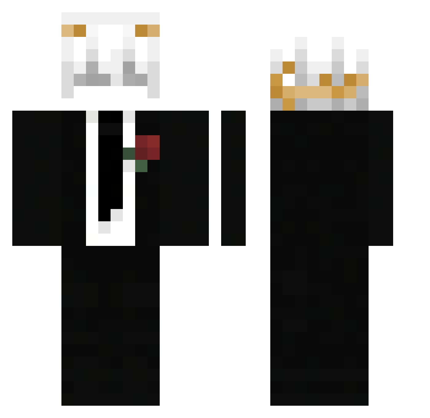 sheshr123 Minecraft skin, front and back view