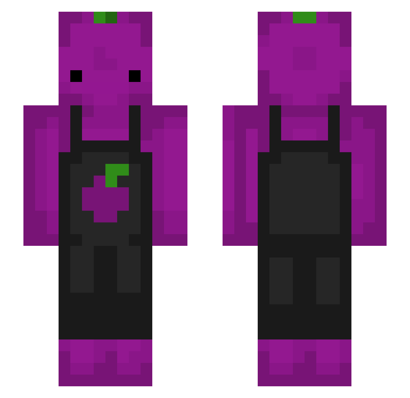 2727 Minecraft skin, front and back view