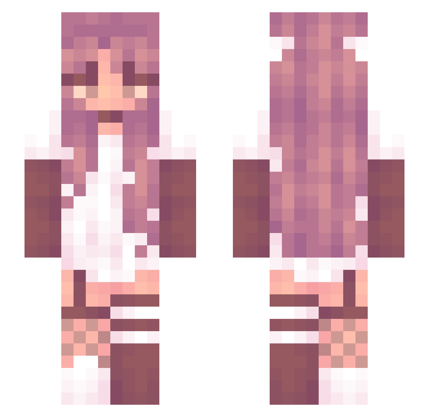 ROGTeddy Minecraft skin, front and back view