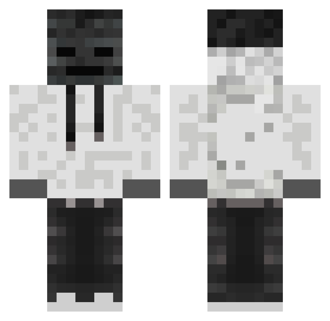 WilD_Luis Minecraft skin, front and back view