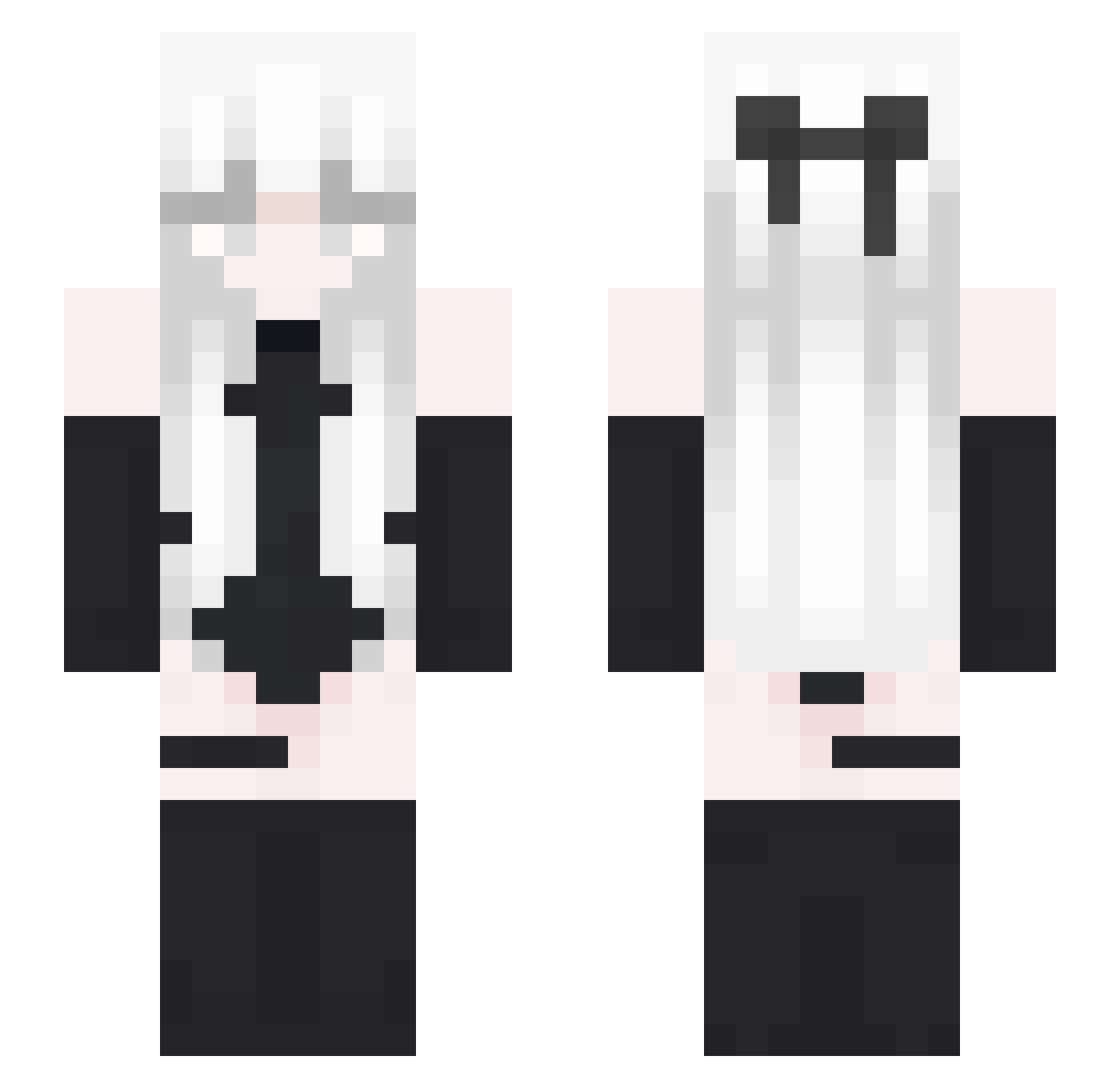 XXgeneral Minecraft skin, front and back view