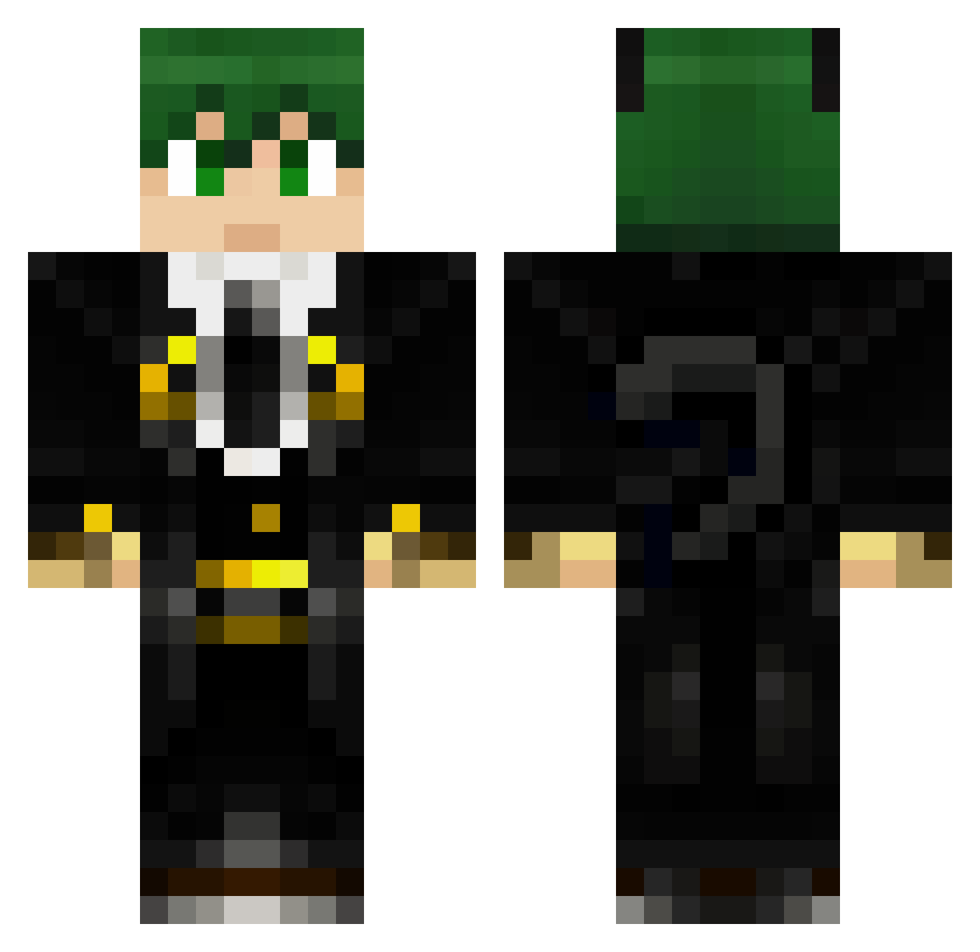 rabulone Minecraft skin, front and back view