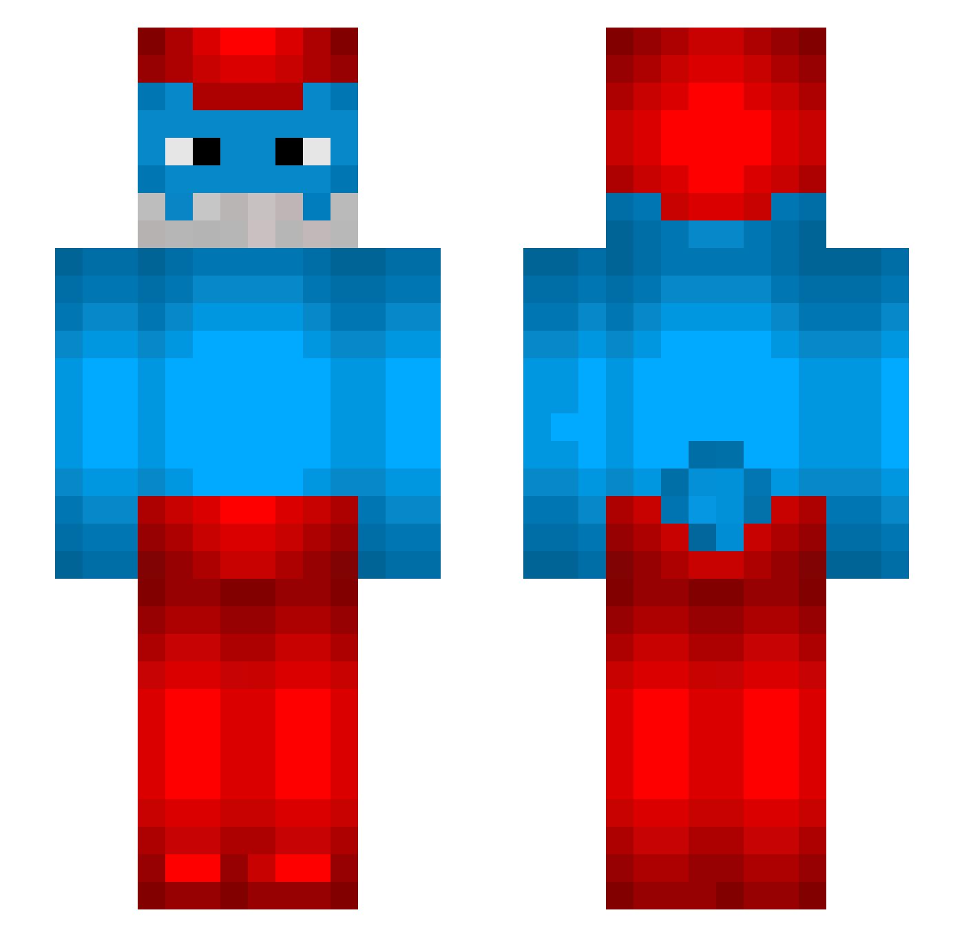 SirinBABAAA Minecraft skin, front and back view