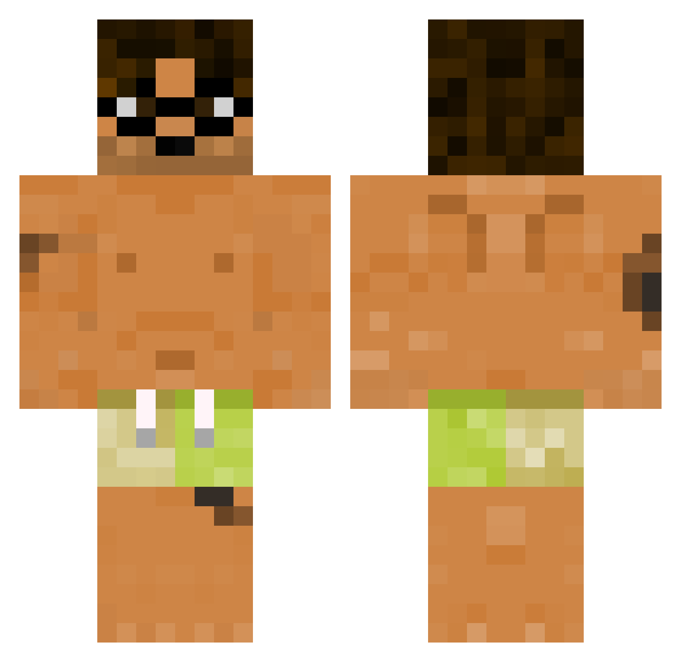 diegotheloser Minecraft skin, front and back view