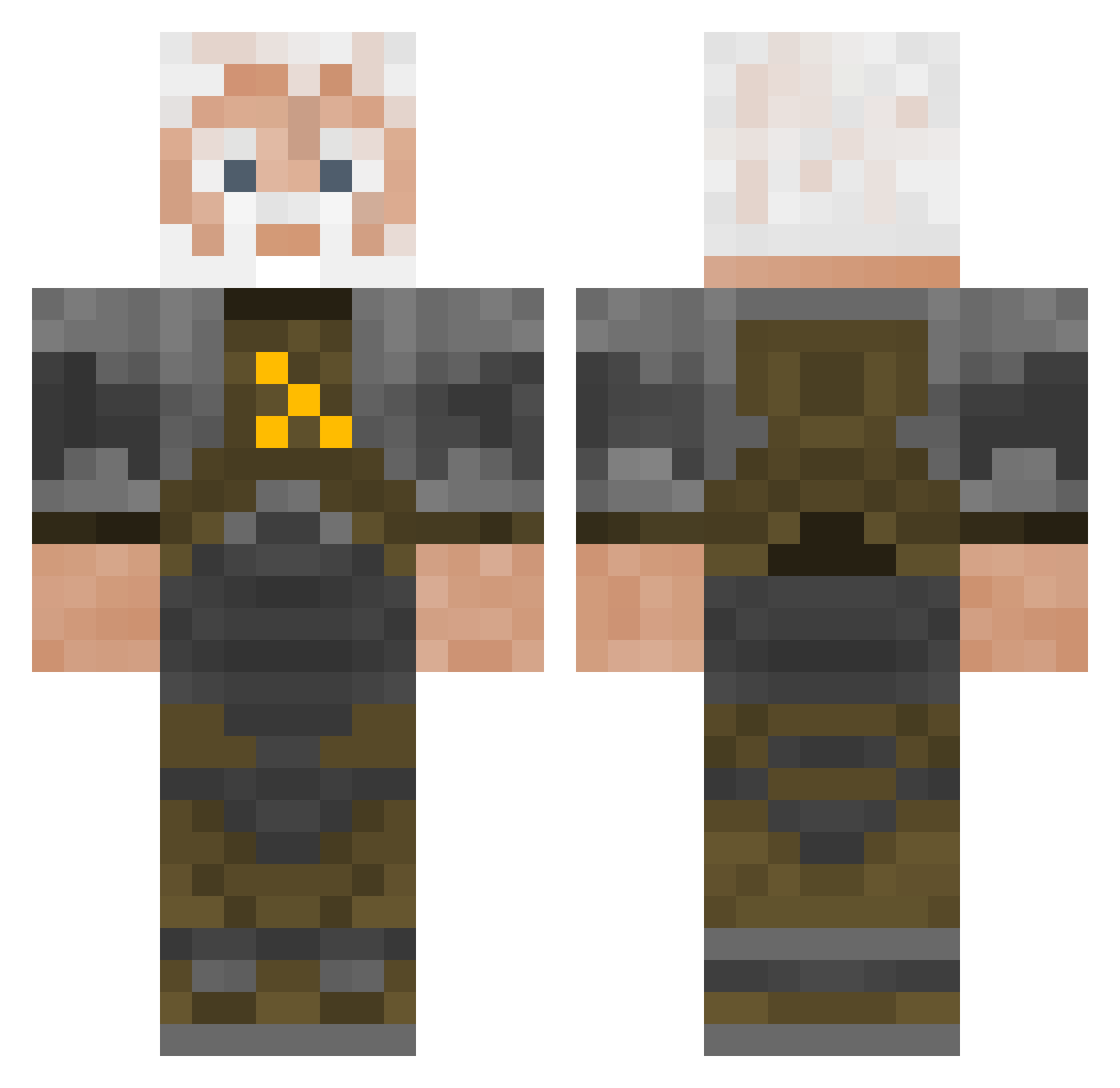 Babyfroggy20 Minecraft skin, front and back view
