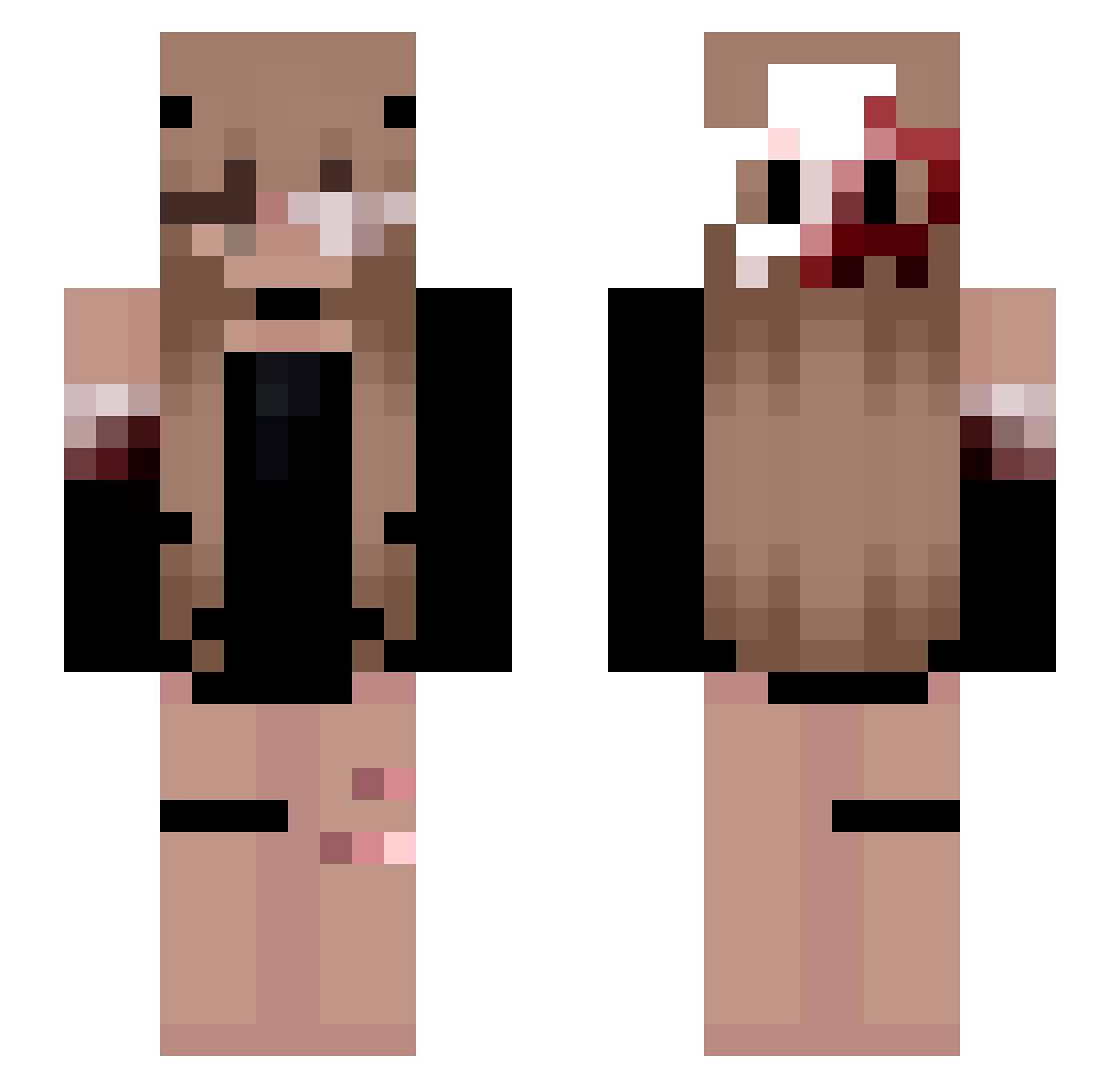 AstraLeon_ Minecraft skin, front and back view