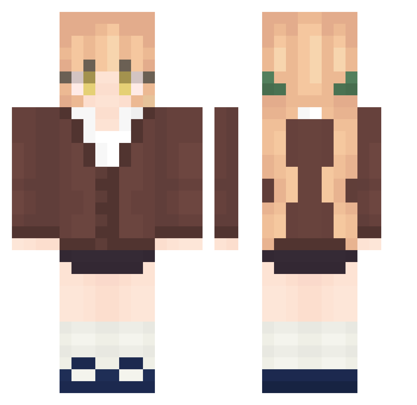 Jacopo_G Minecraft skin, front and back view