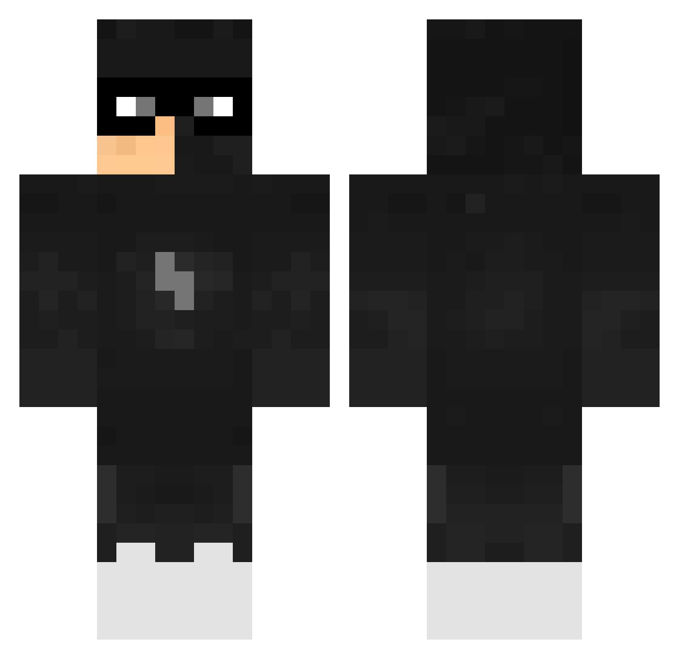 ALIWAZTAKEN Minecraft skin, front and back view