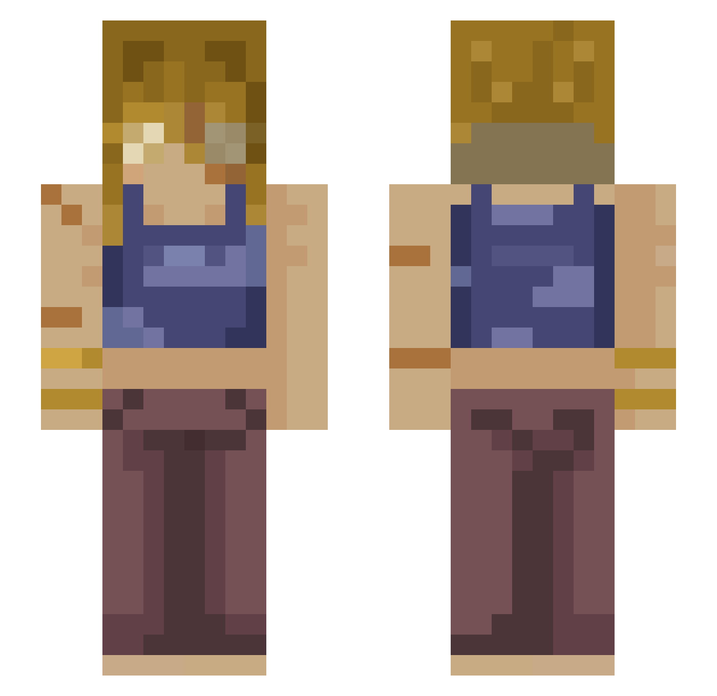 Fire_And_Ashes Minecraft skin, front and back view