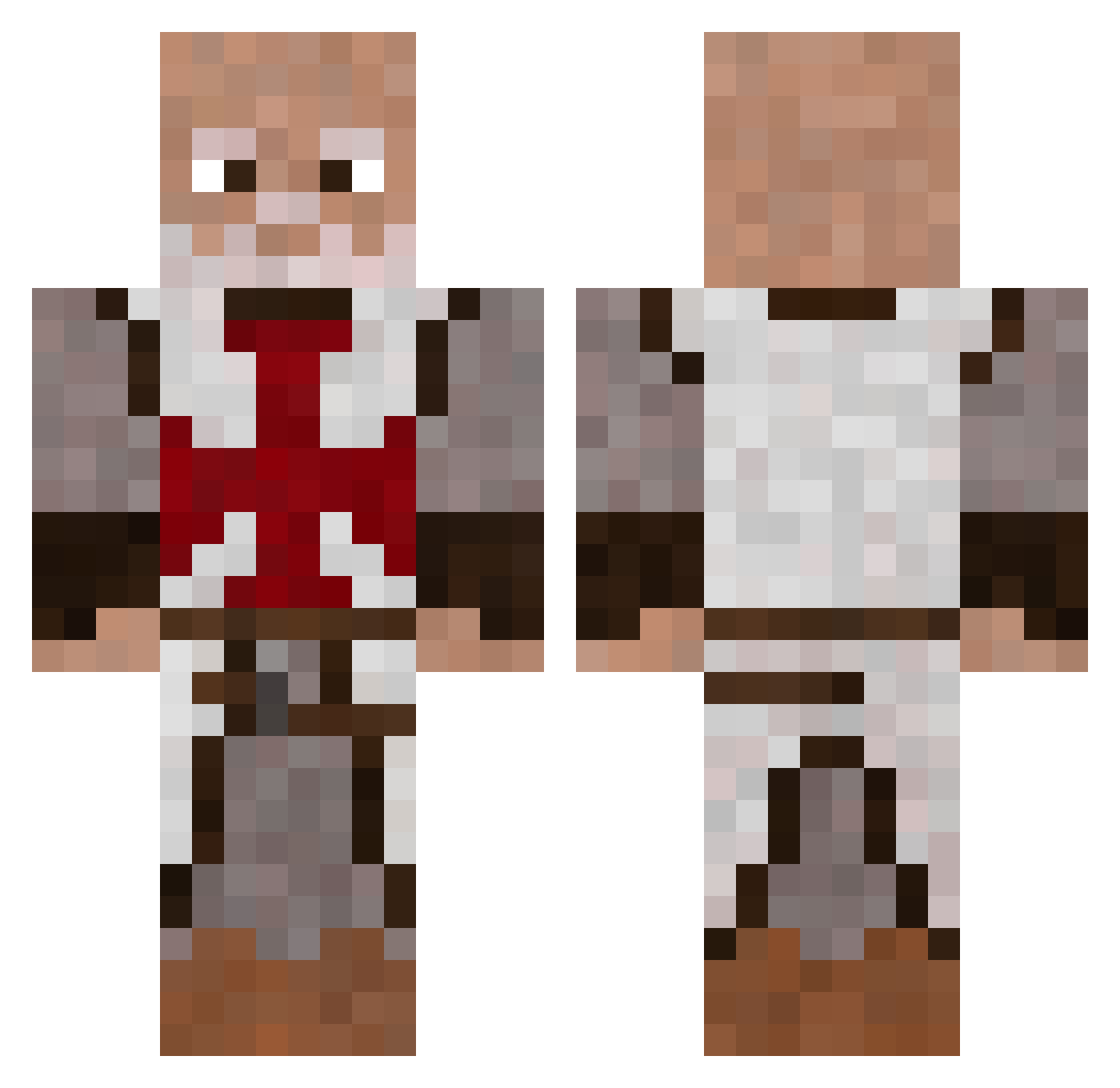 4rtu_ Minecraft skin, front and back view