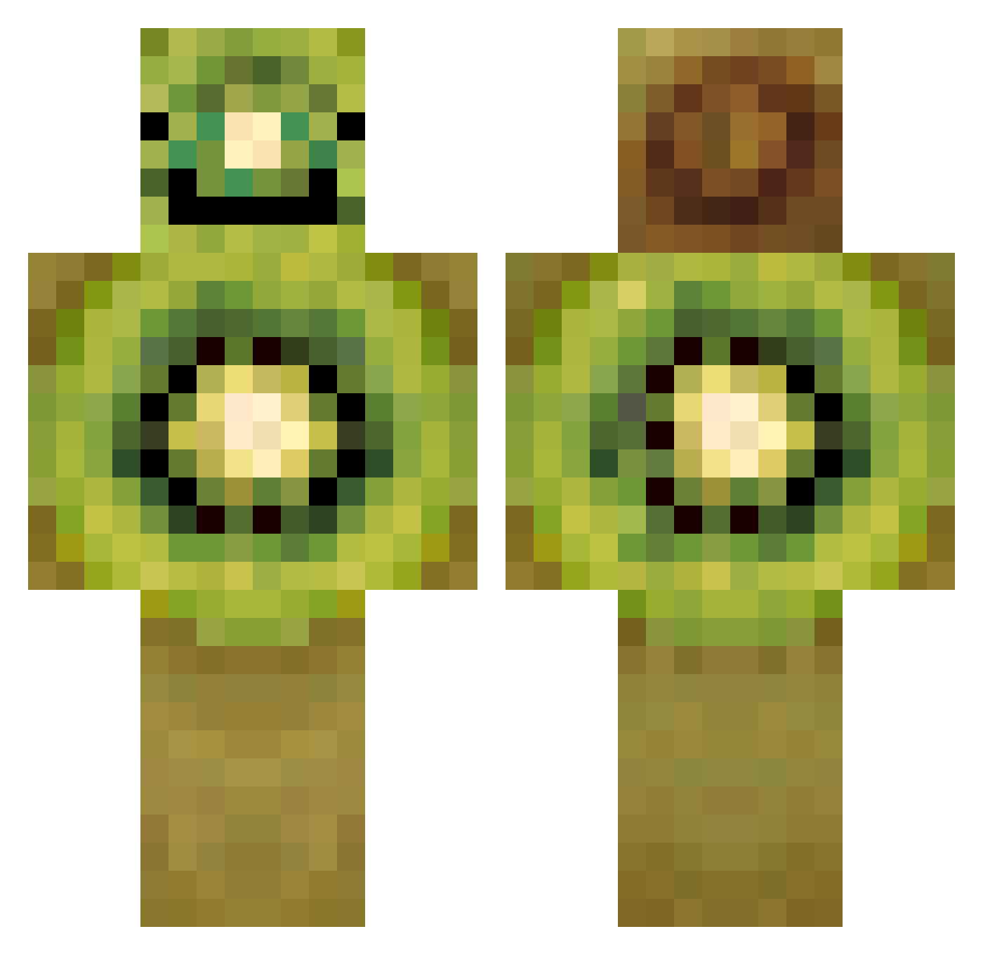 k1wigoat Minecraft skin, front and back view