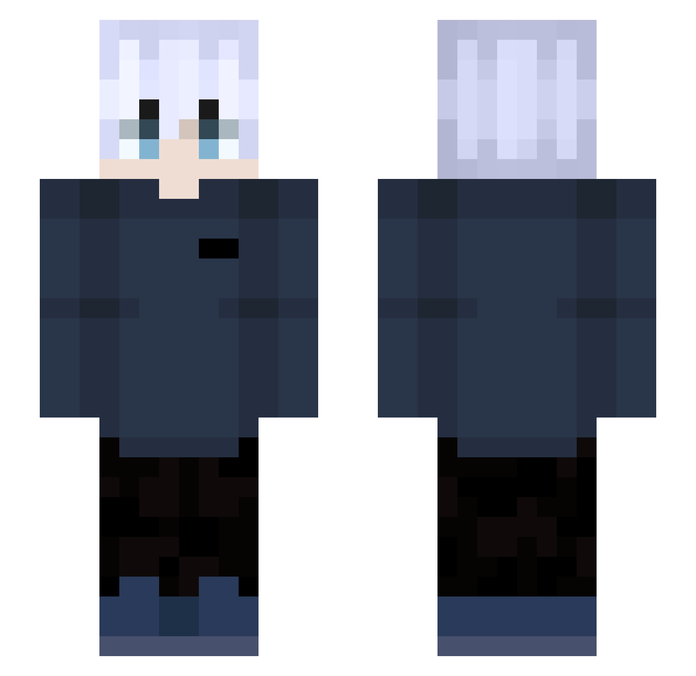Vacyyyy Minecraft skin, front and back view