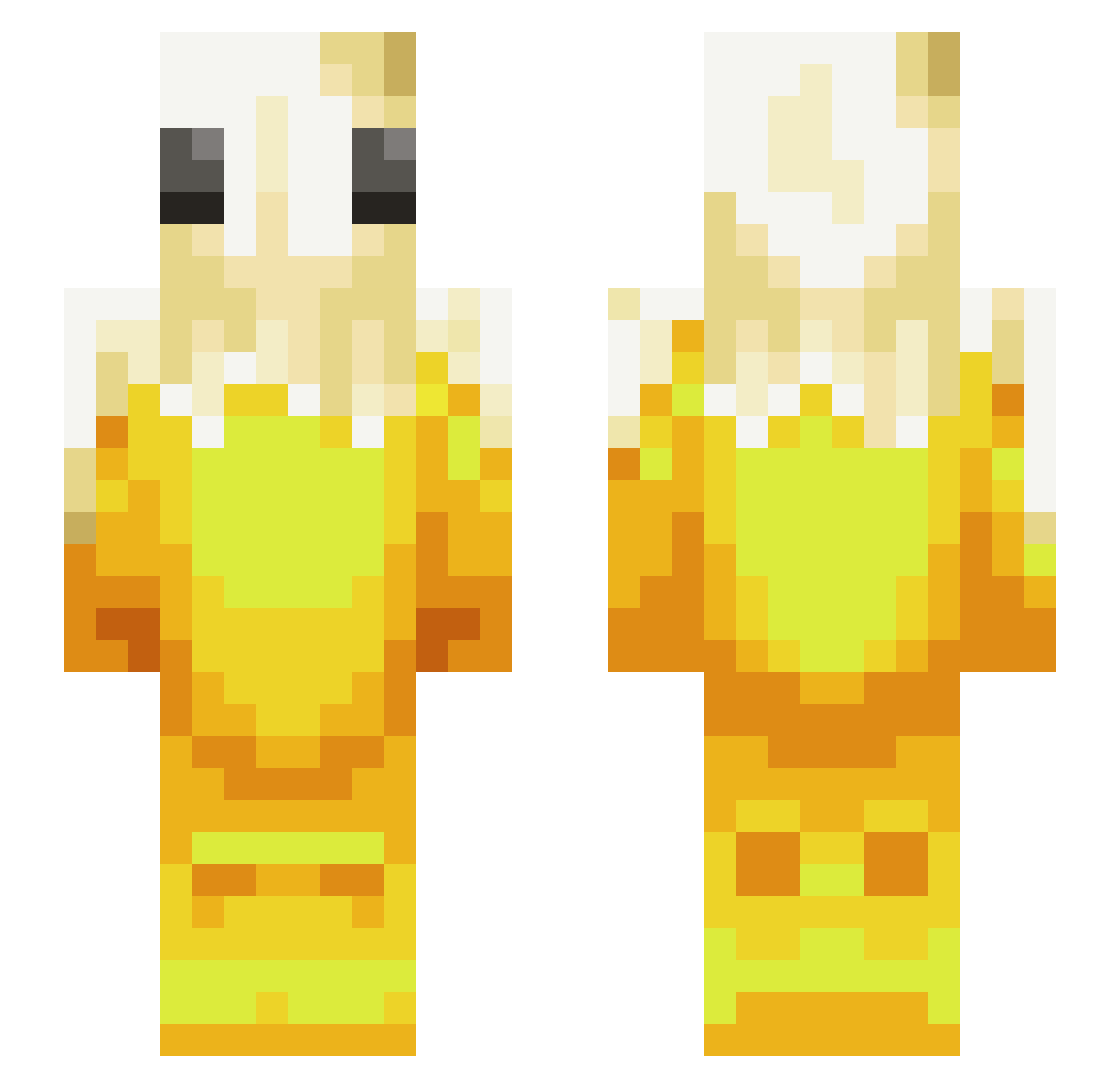 Extrememinecraft Minecraft skin, front and back view